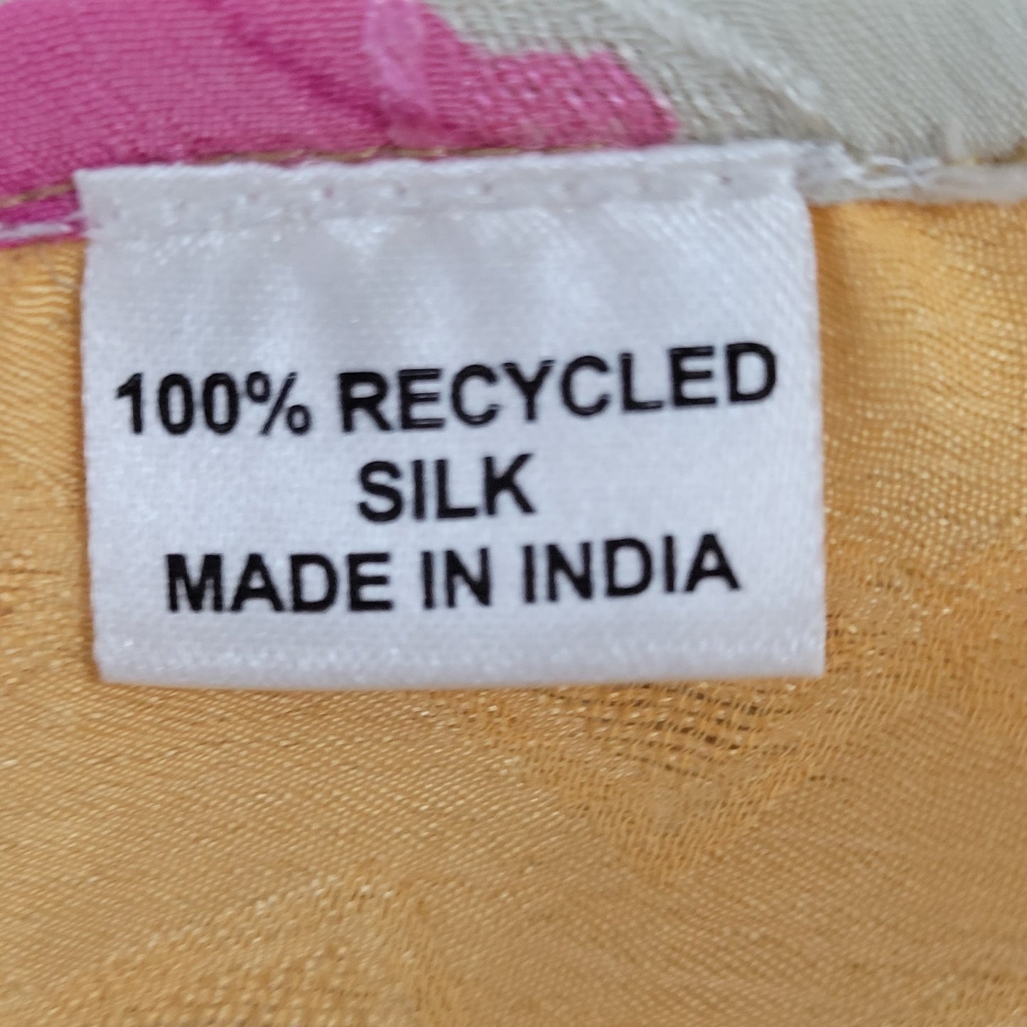 Multicolor 100% Recycled Silk Roses Lightweight Dress Tunic Top India O/S