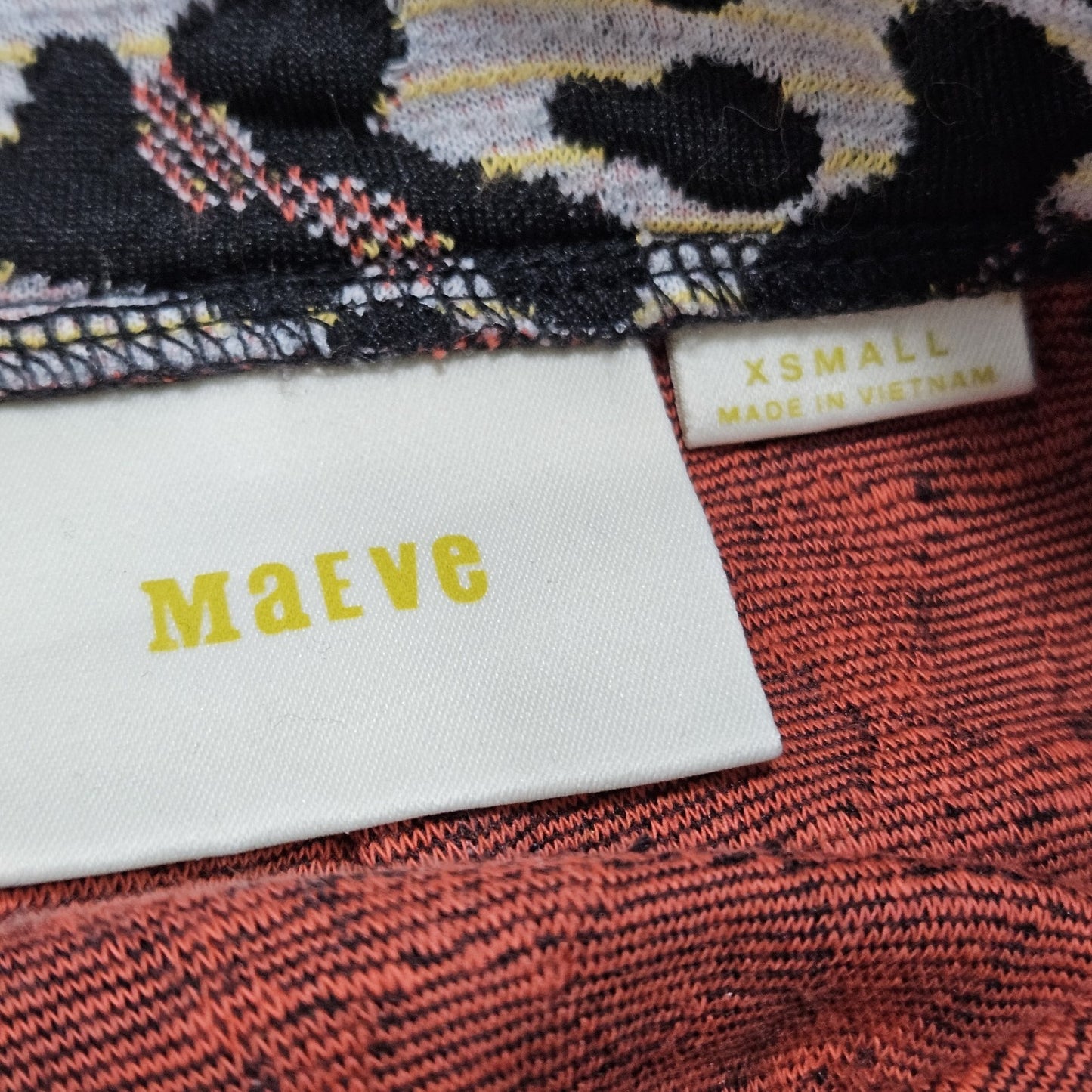 Maeve Anthropologie Multicolor Leopard Back Zip Straight Knee Length Skirt XS