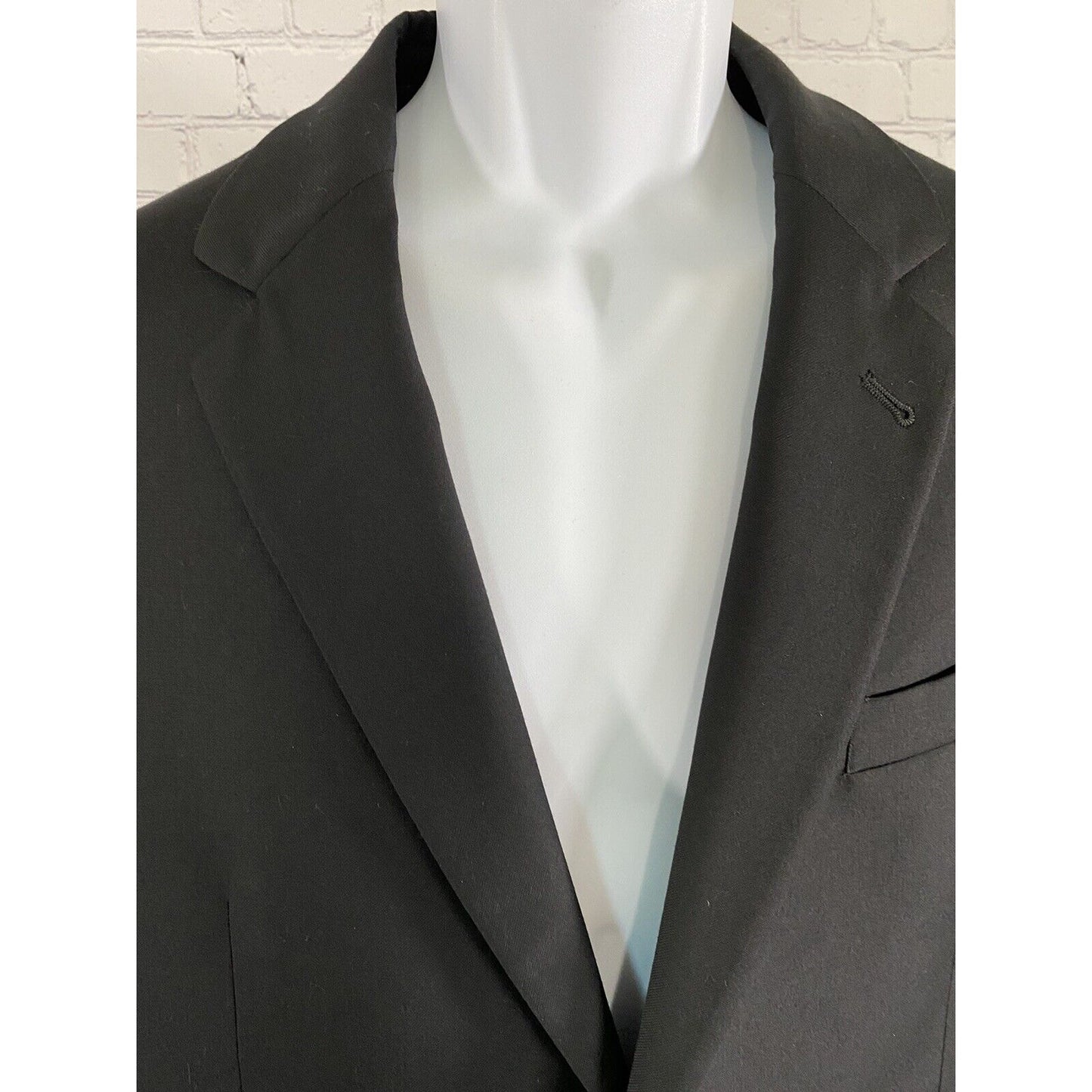 Jos A Bank Black Wool Gold Two Button 2B Signature Collection Blazer Jacket 43R