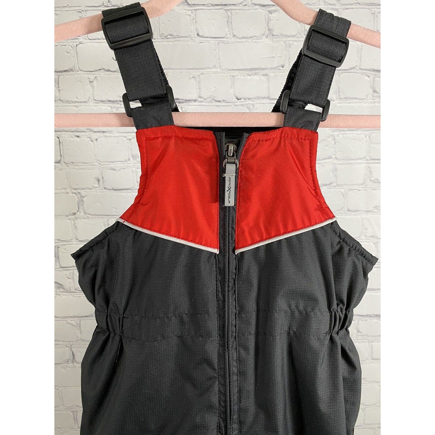 Zeroxposur Black Red Snowboard Ski Snow Bib Adjustable Strap Insulated 3T