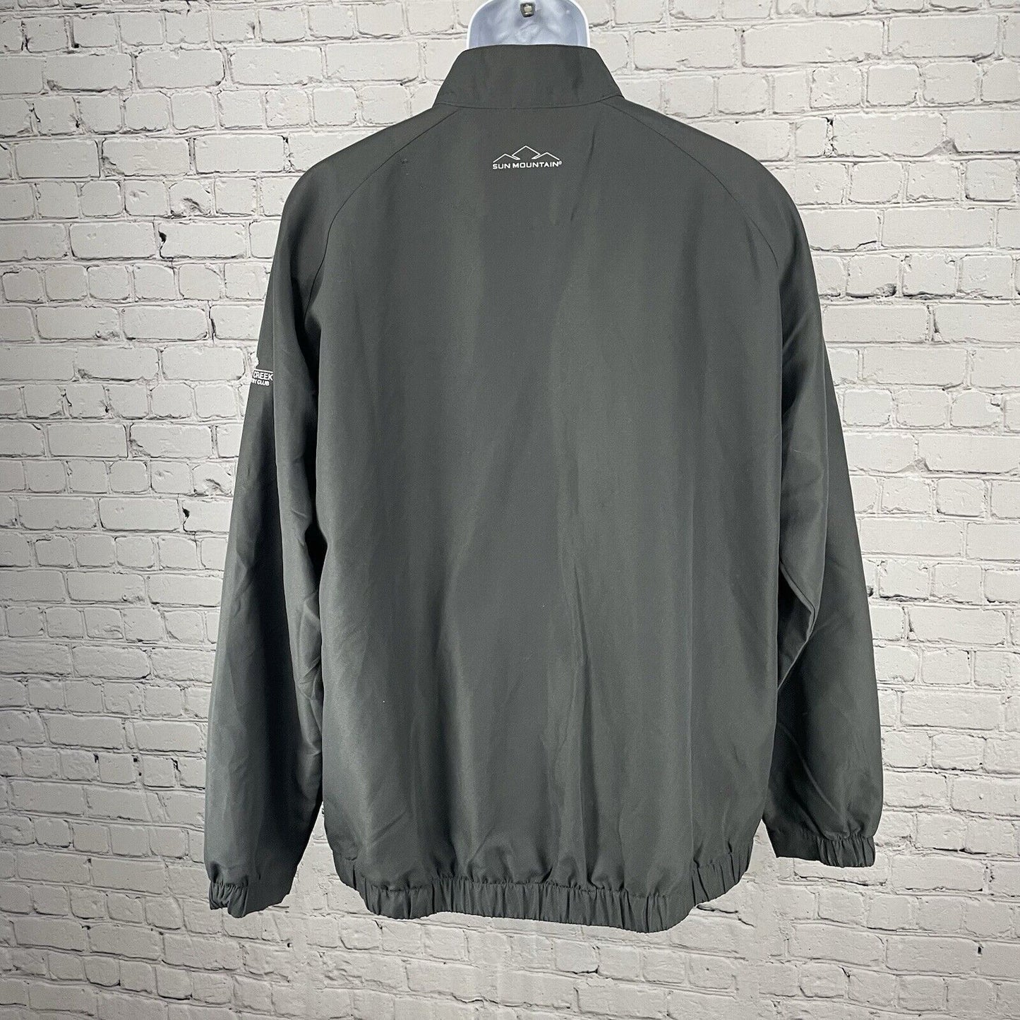Sun Mountain Grey Wind Wear Lost Creek Lightweight Golf Zipped Jacket Large L