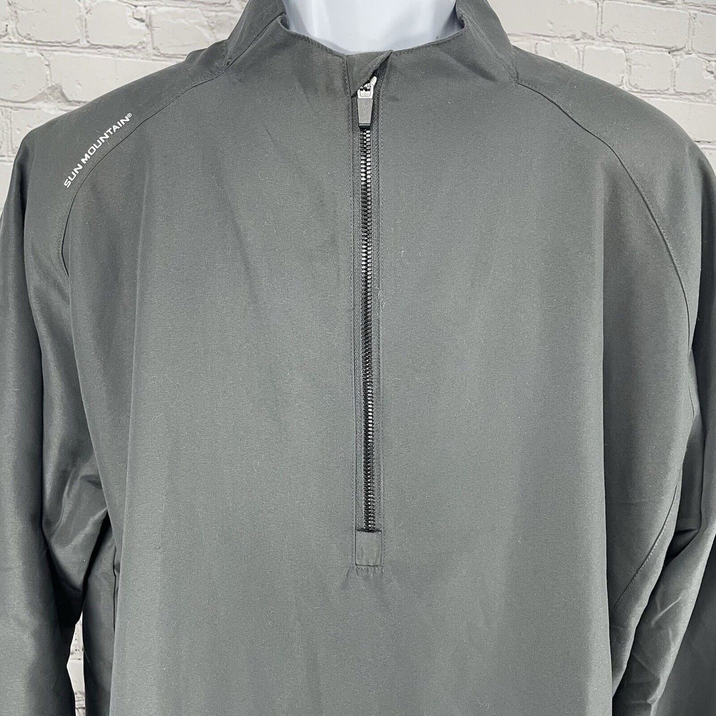 Sun Mountain Grey Wind Wear Lost Creek Lightweight Golf Zipped Jacket Large L