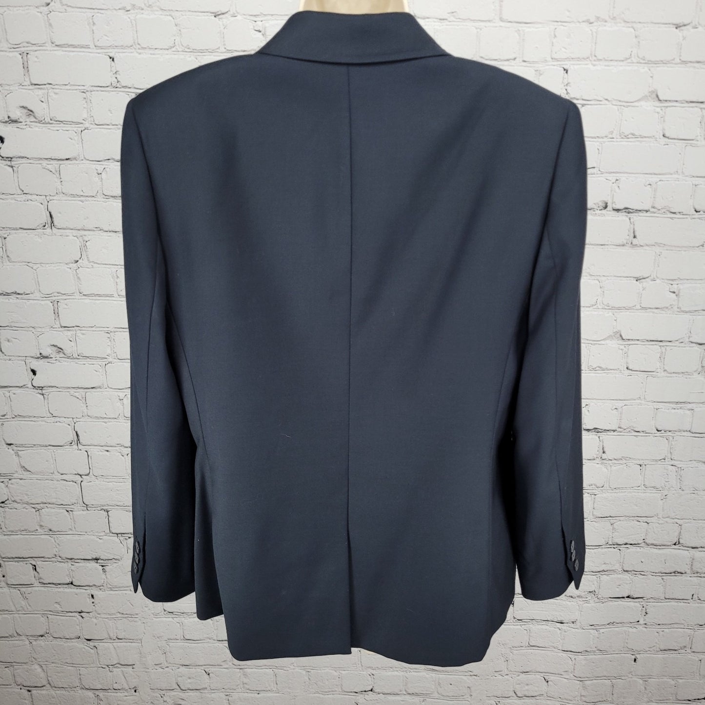 Anne Klein Suit Dark Navy 2 Button Vented Notch Lined Blazer Suit Jacket 12