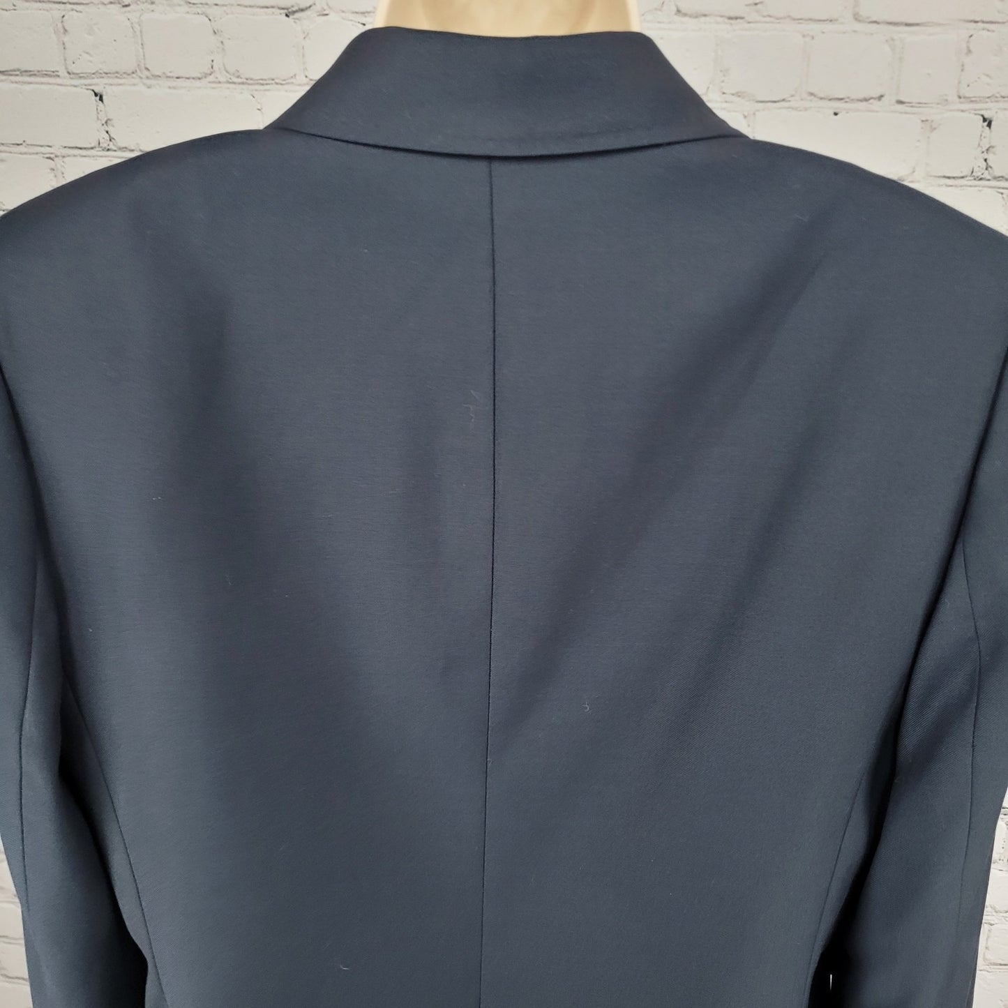 Anne Klein Suit Dark Navy 2 Button Vented Notch Lined Blazer Suit Jacket 12