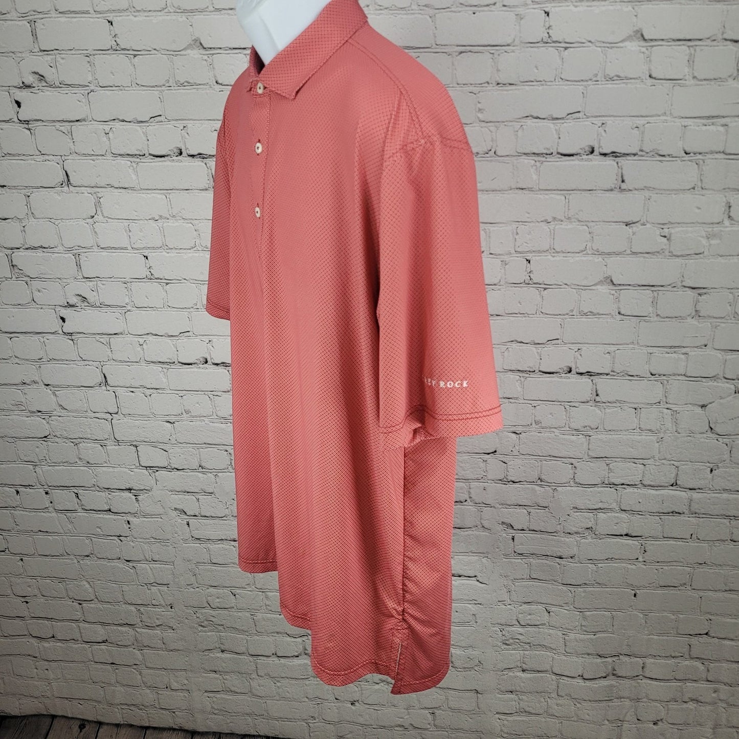 Turtleson Grey Rock Golf Club Stretch Short Sleeve Polo Shirt Size Large L