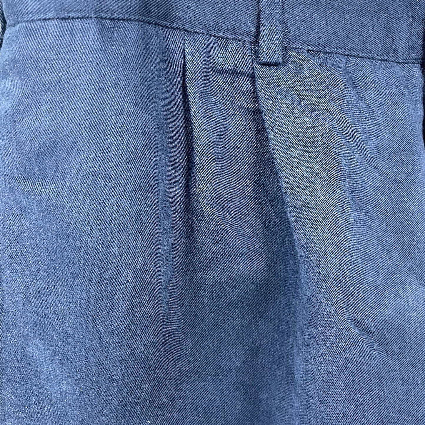 Pebble Beach Blue Soft Pleated Golf Lightweight Chino Shorts Size 38 (37x9)