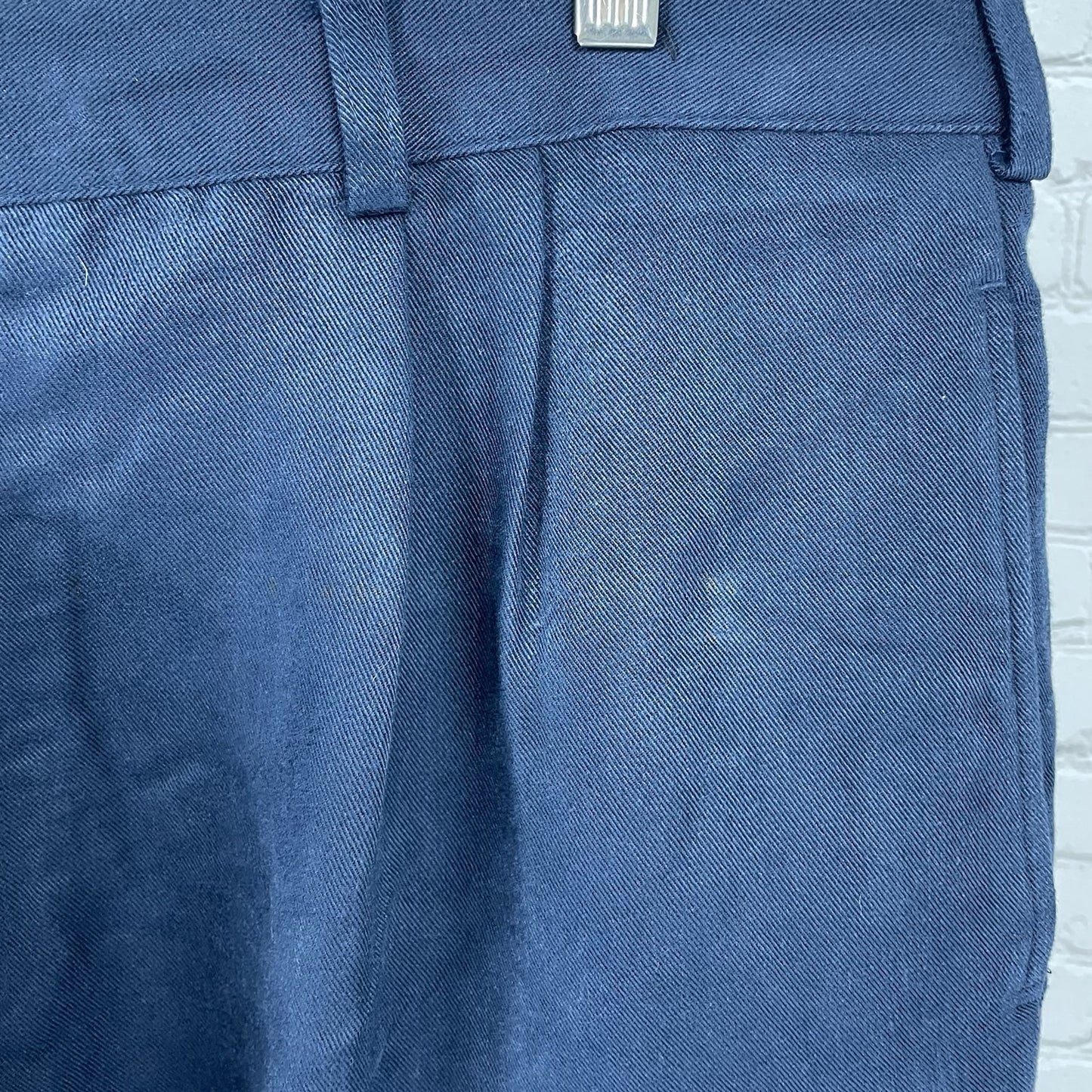 Pebble Beach Blue Soft Pleated Golf Lightweight Chino Shorts Size 38 (37x9)