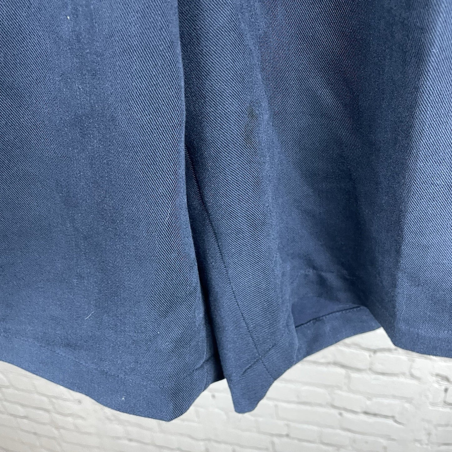 Pebble Beach Blue Soft Pleated Golf Lightweight Chino Shorts Size 38 (37x9)