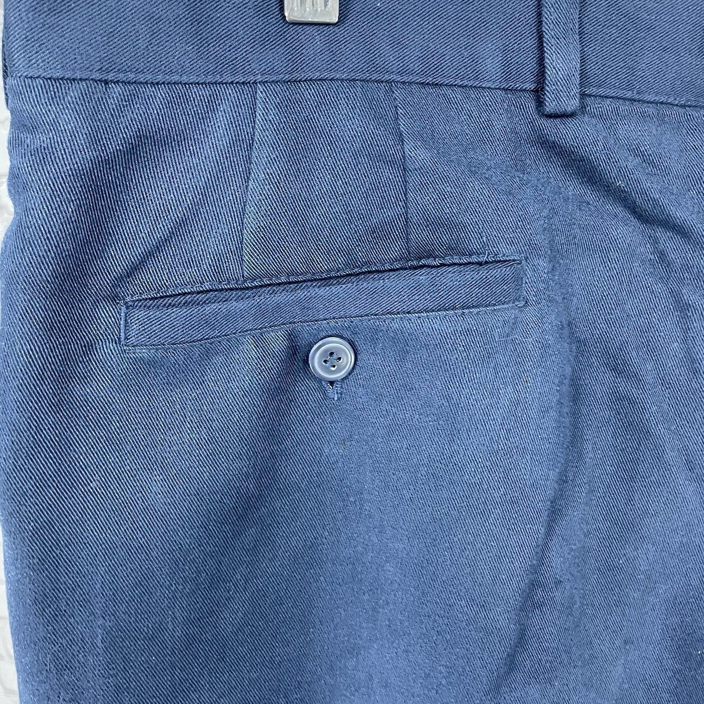 Pebble Beach Blue Soft Pleated Golf Lightweight Chino Shorts Size 38 (37x9)
