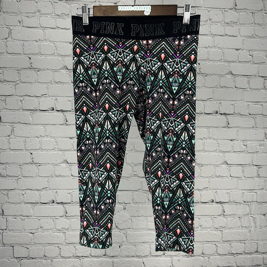 Victoria’s Secret Pink Ultimate Multicolor Abstract Capri Legging Size S (26X17)