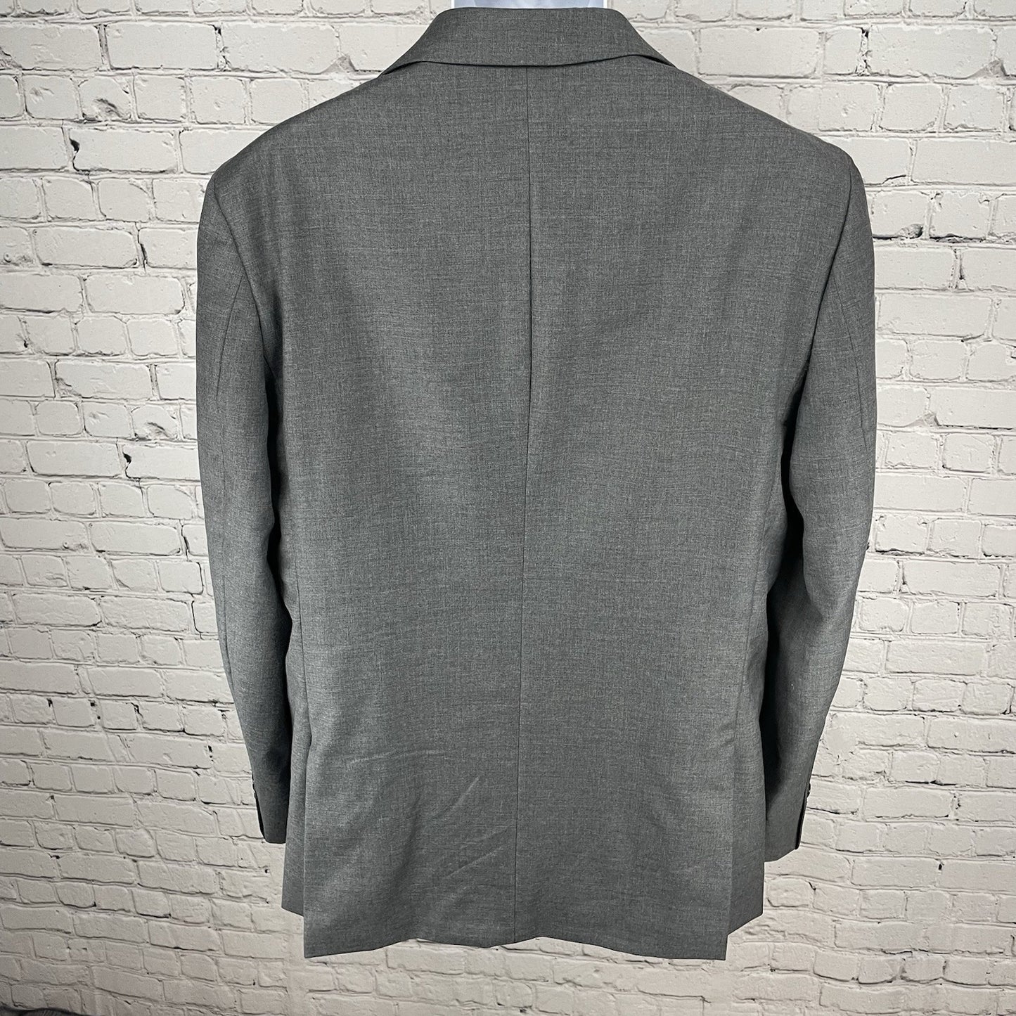 Joe Joseph Abboud Grey 100% Wool 2 Button Double Vented Blazer Sport Coat 42L