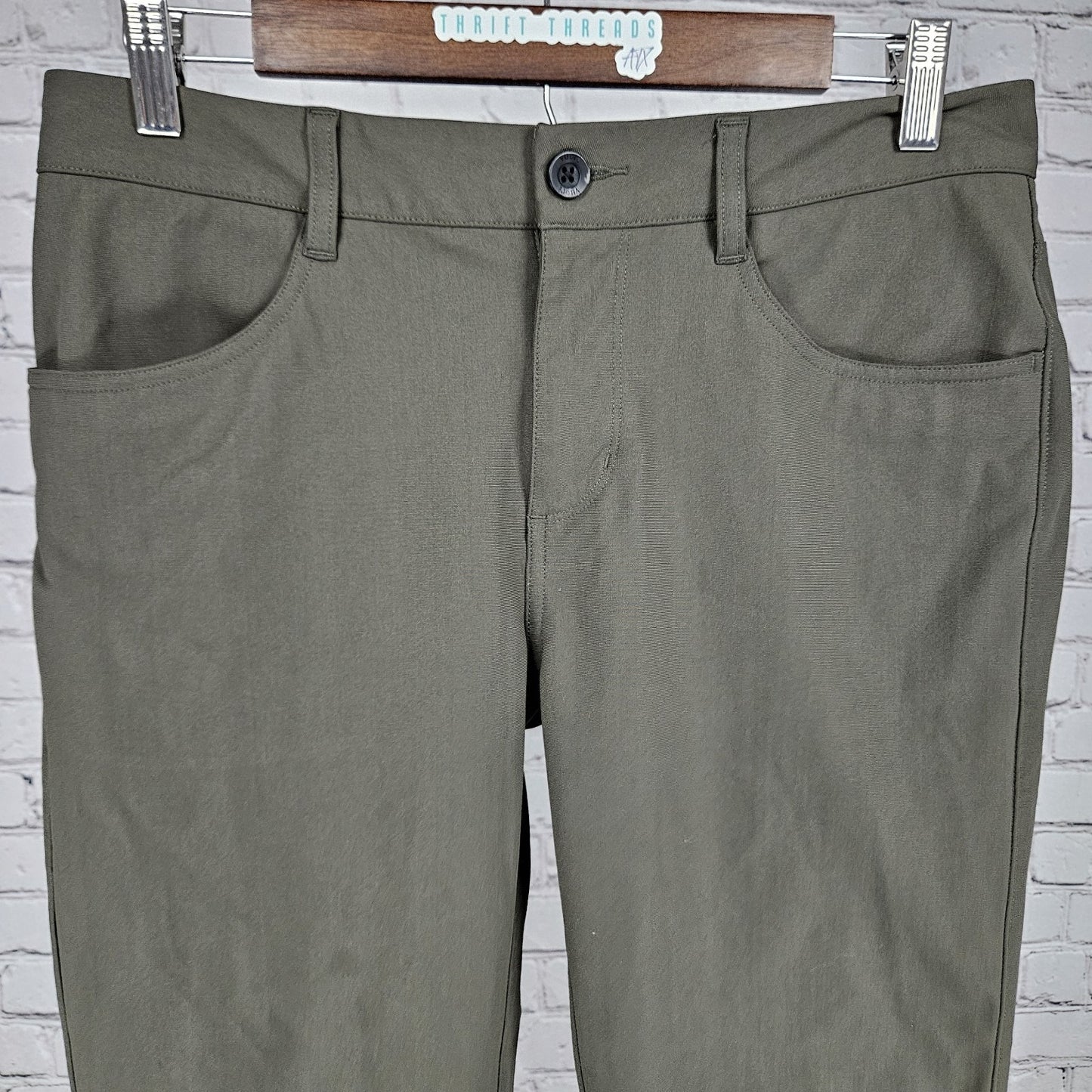 Vuori Green V430 Straight Leg Stretch Zip Pocket Casual Chino Pants 30 (30x29)