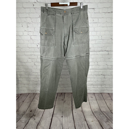 TAG Safari Travel Clothing High Rise Zip Off Leg Women’s Cargo Pants (32 x 31)