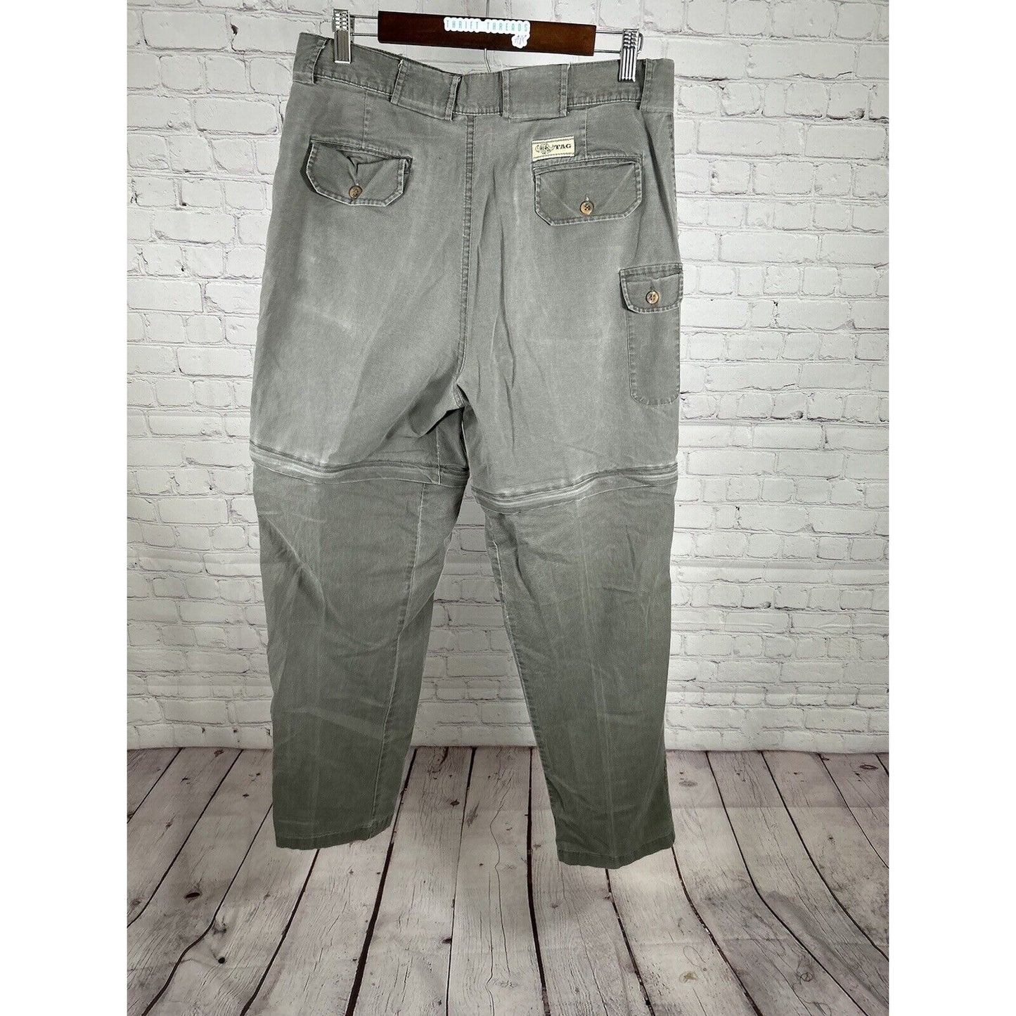 TAG Safari Travel Clothing High Rise Zip Off Leg Women’s Cargo Pants (32 x 31)