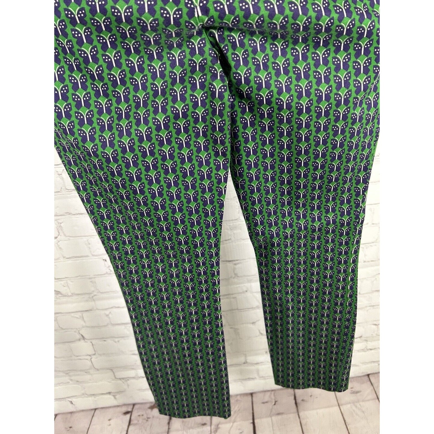 Anthropologie The Essential Slim Trousers Crop Ankle Butterflies 4 (30 x 26)