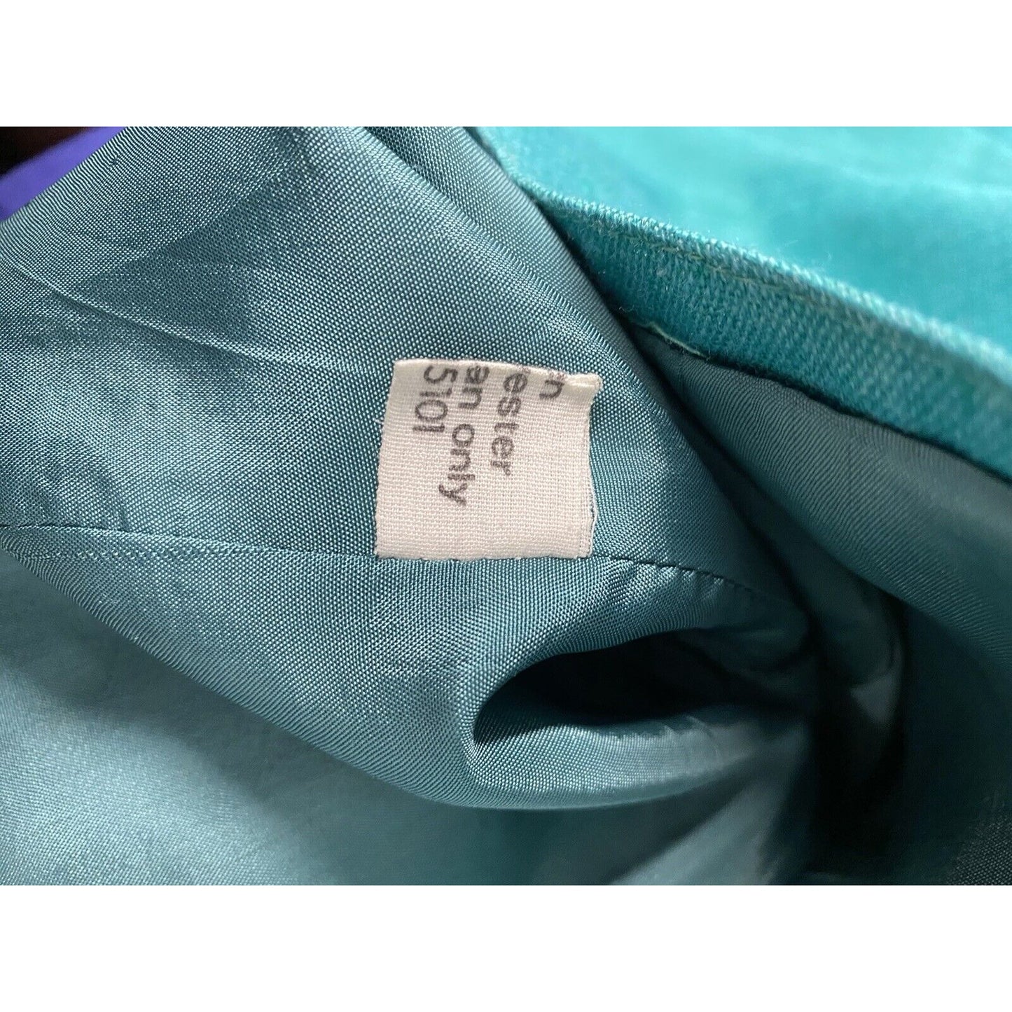 Vintage Jay Jacobs Teal Linen Blend 4 Button Jacket Blazer Pockets Womens 10