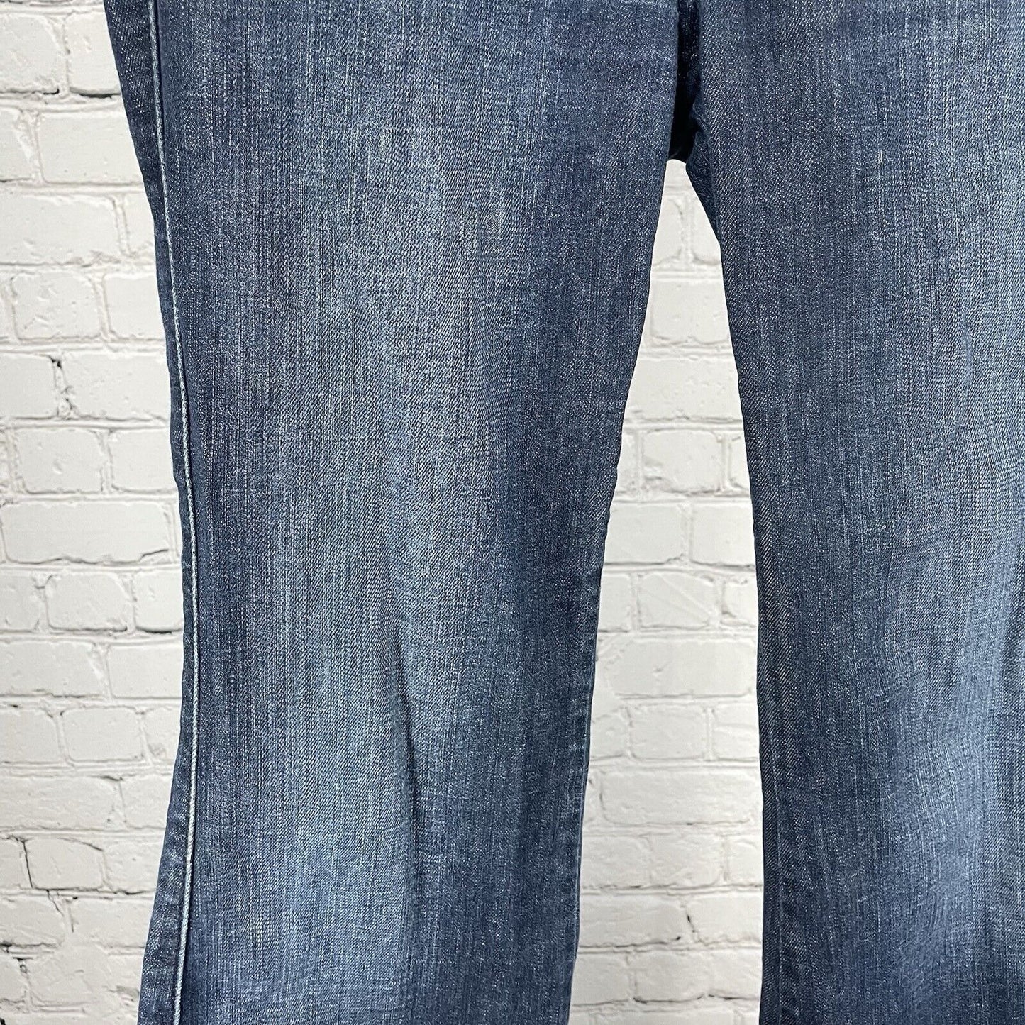 Pilcro & The Letterpress Blue Denim Jeans Flare Med Rise Stretch Size 28 (28x32)