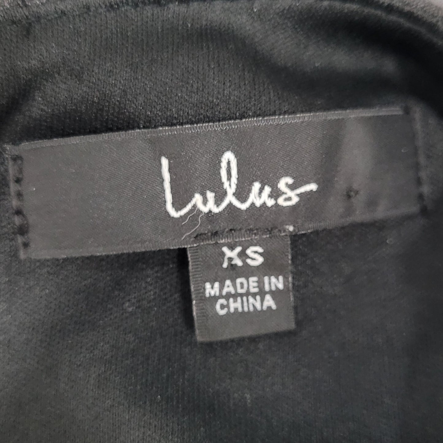 Lulus Black Satin High Neck Strappy High Low A-Line Flowy Cocktail Dress Gown XS