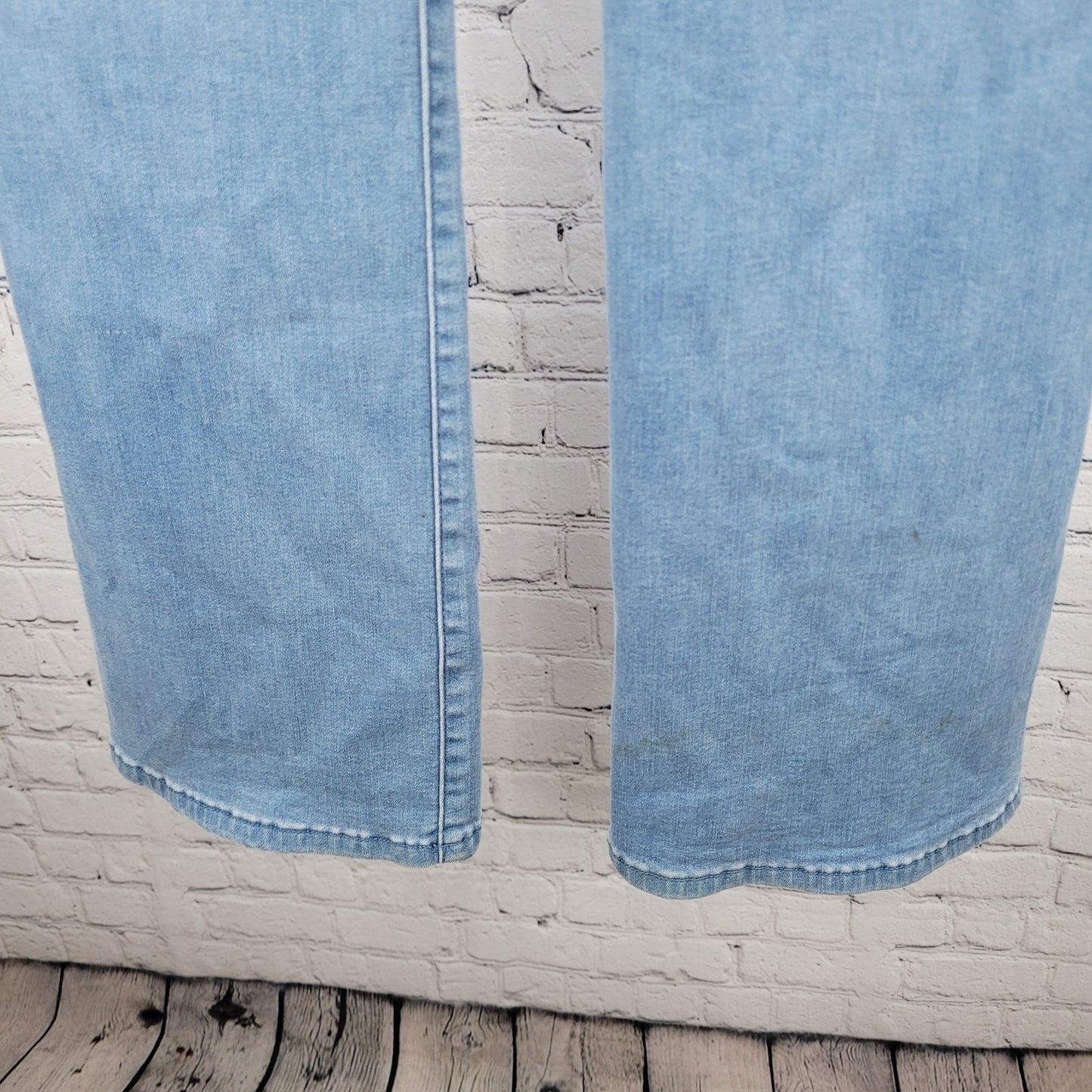 Soft Surroundings Blue Pull On Elastic Waist Stretch Jeans Size Small (28x30.5)