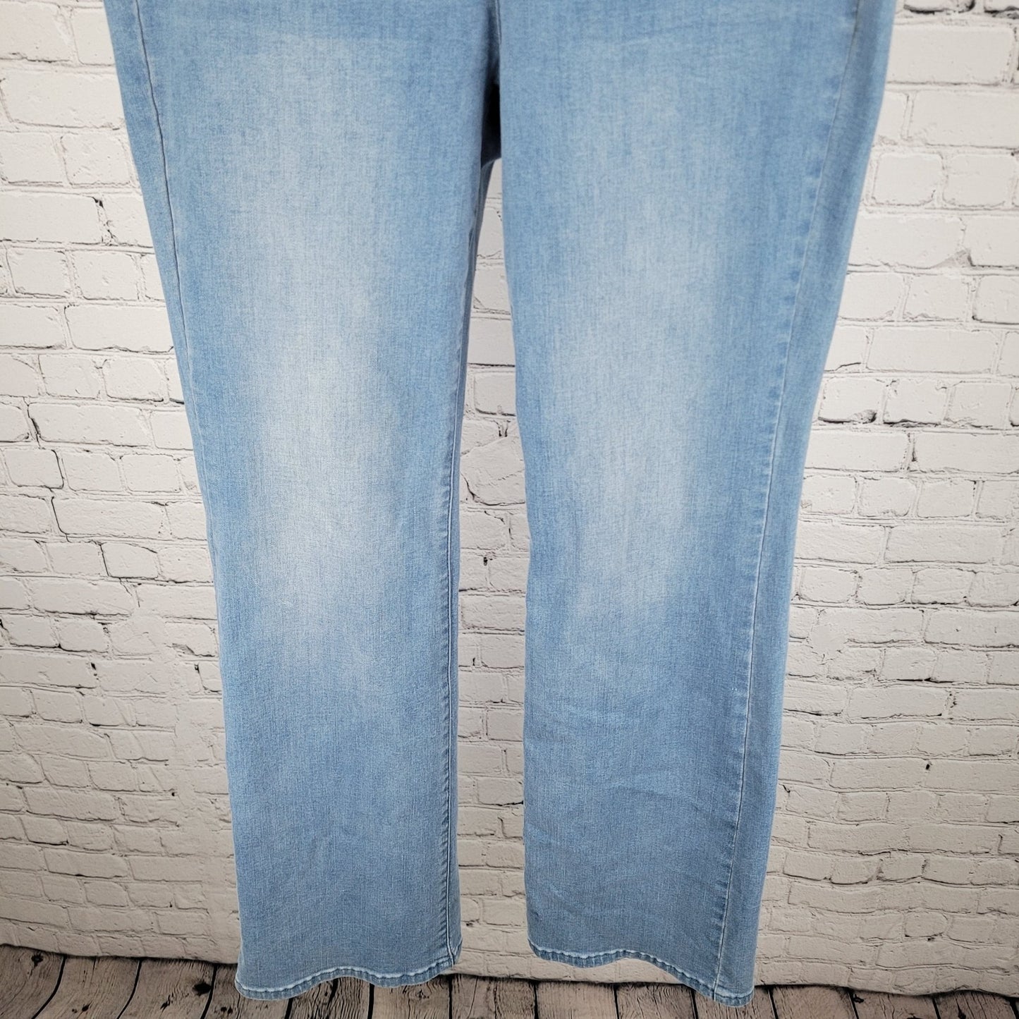 Soft Surroundings Blue Pull On Elastic Waist Stretch Jeans Size Small (28x30.5)