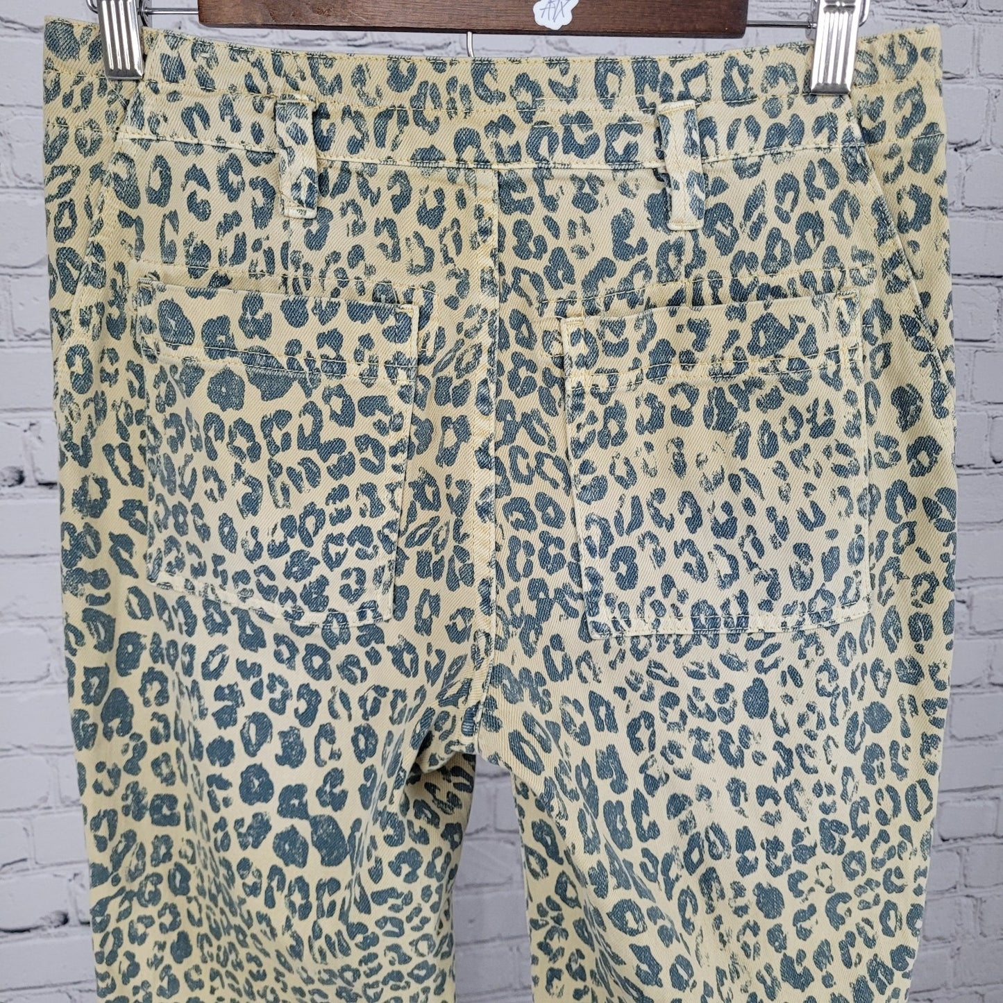 Pilcro Anthropologie The Wanderer Leopard Stretch Cargo Slim Pants 26 (26x29)