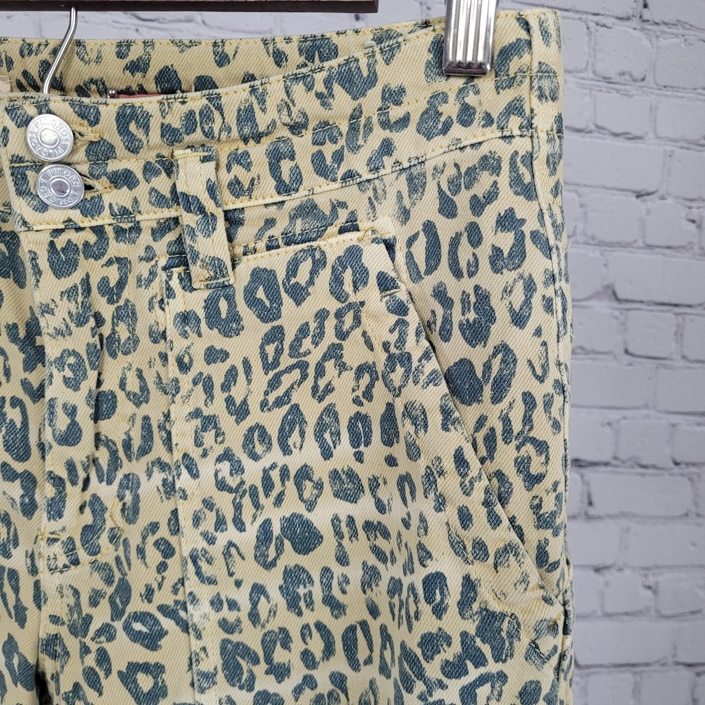 Pilcro Anthropologie The Wanderer Leopard Stretch Cargo Slim Pants 26 (26x29)