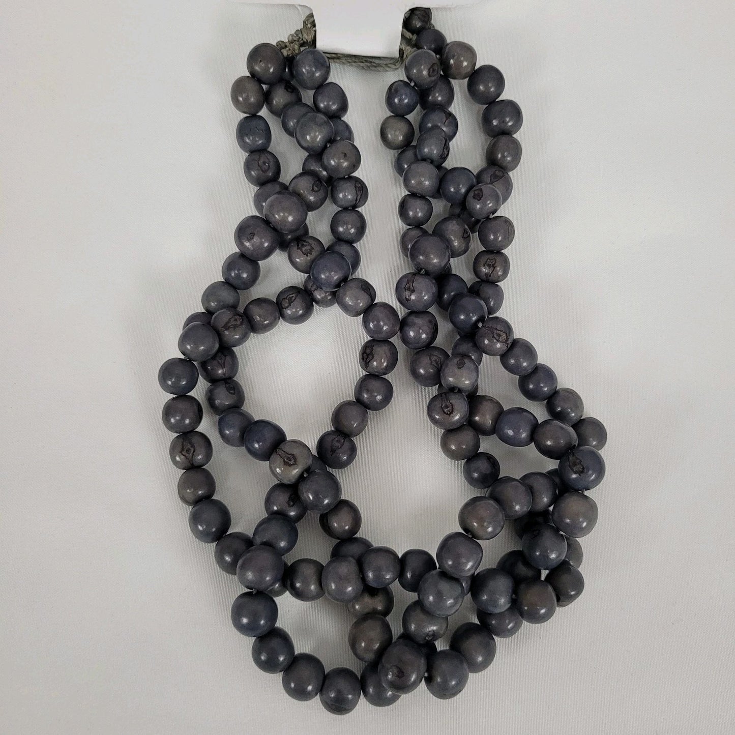 NWT One Market Grey Beaded Necklace Boho Handmade MSRP $30