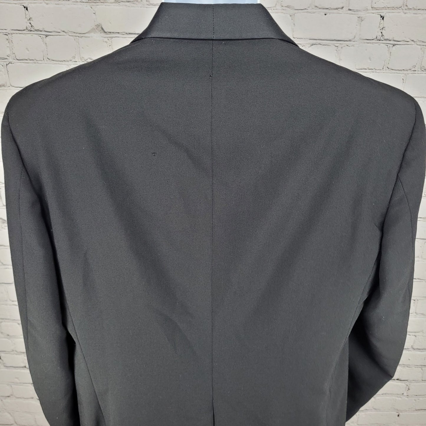 VTG After Six Black Single Vented Formal Tuxedo Jacket USA Made Size 44XL
