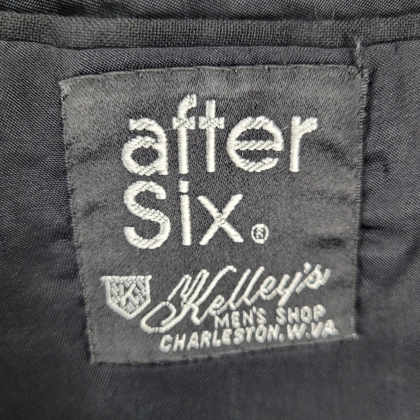 VTG After Six Black Single Vented Formal Tuxedo Jacket USA Made Size 44XL