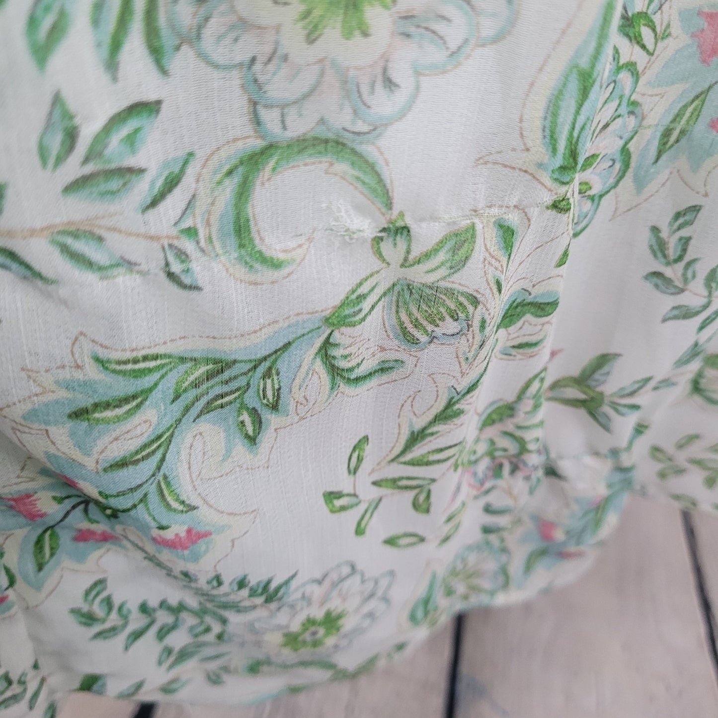 House Of Harlow 1960 Multicolor Floral Lightweight Empire Waist Sun Dress Small