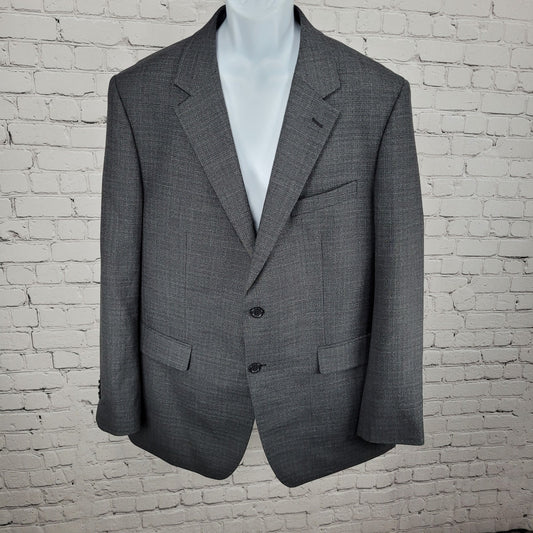 JV Jack Victor Grey Lasier SPJ Wool Blend Relfex Stretch Blazer Sport Coat 48R