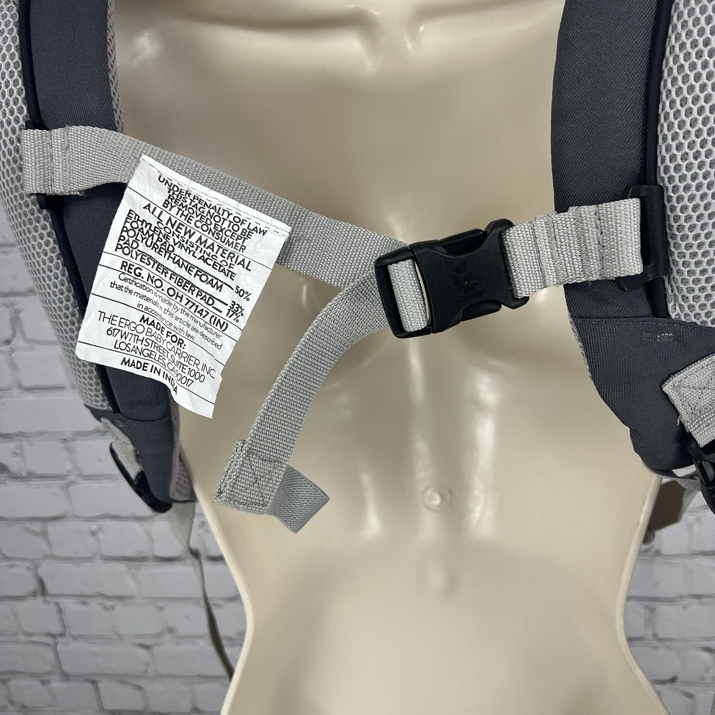 ErgoBaby Four Position 360 Cool Air Carbon Grey Baby Child Adjustable Carrier