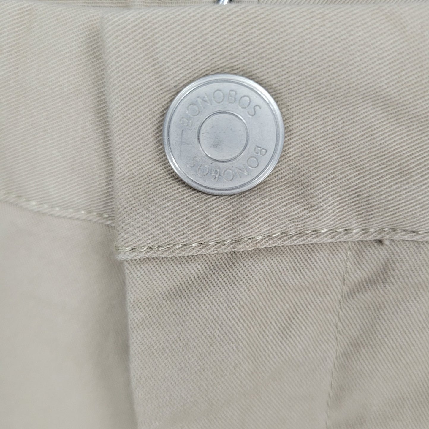 Bonobos Tan Slim Fit Straight Leg Cotton Stretch Chino Pants 35 (35x32)
