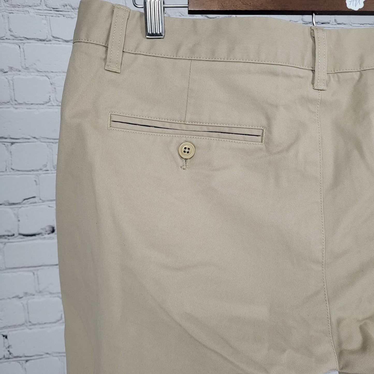 Bonobos Tan Slim Fit Straight Leg Cotton Stretch Chino Pants 35 (35x32)