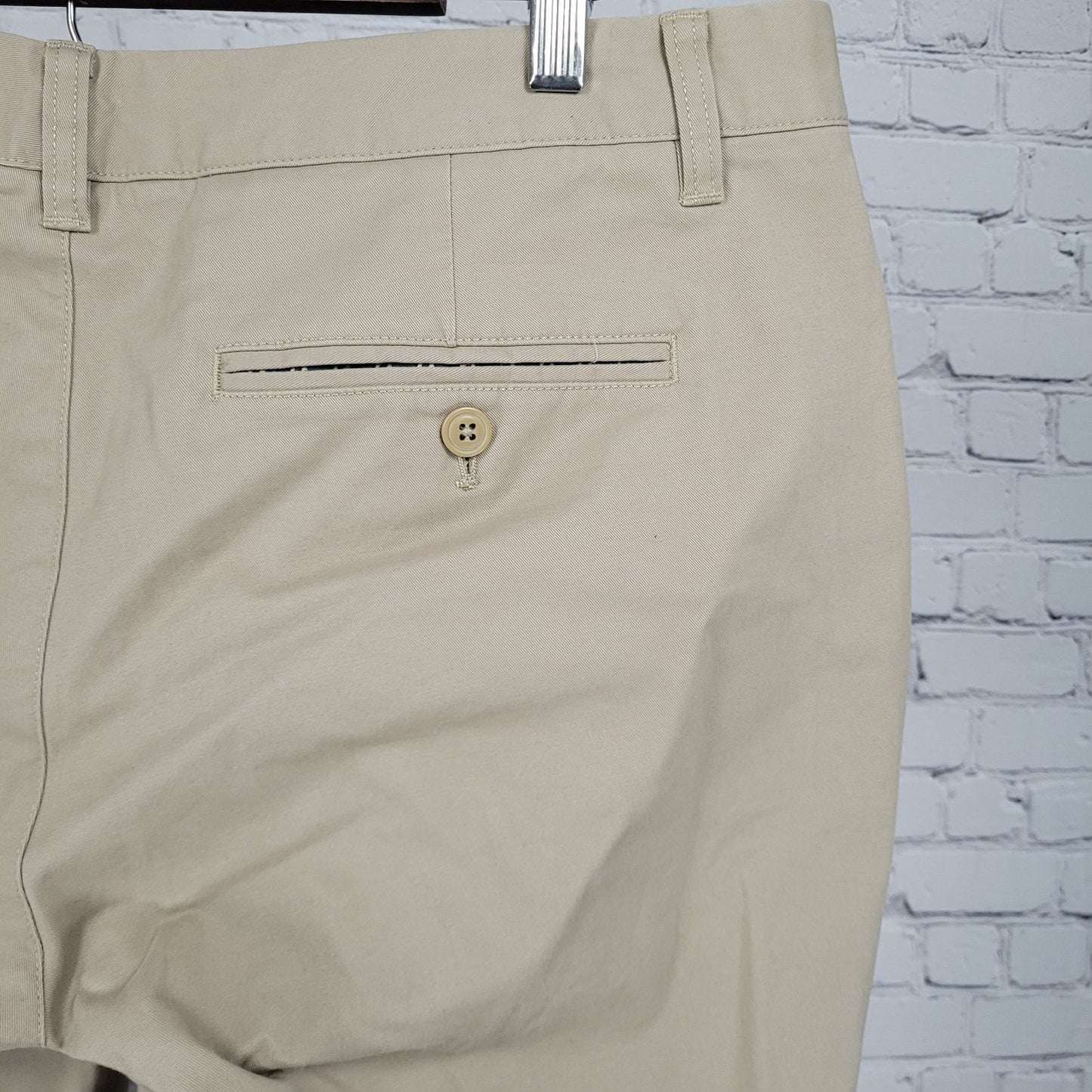 Bonobos Tan Slim Fit Straight Leg Cotton Stretch Chino Pants 35 (35x32)