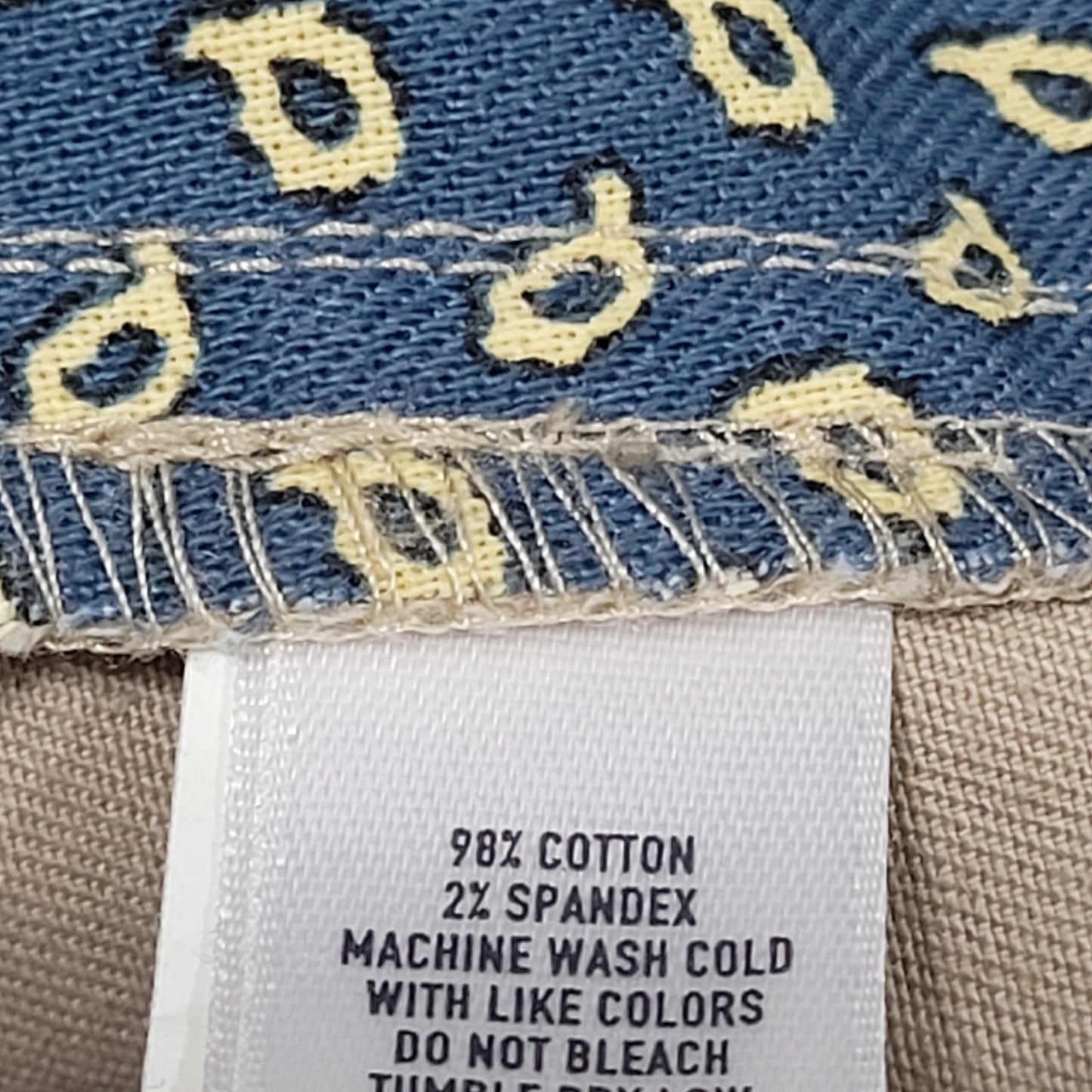 Bonobos Tan Slim Fit Straight Leg Cotton Stretch Chino Pants 35 (35x32)