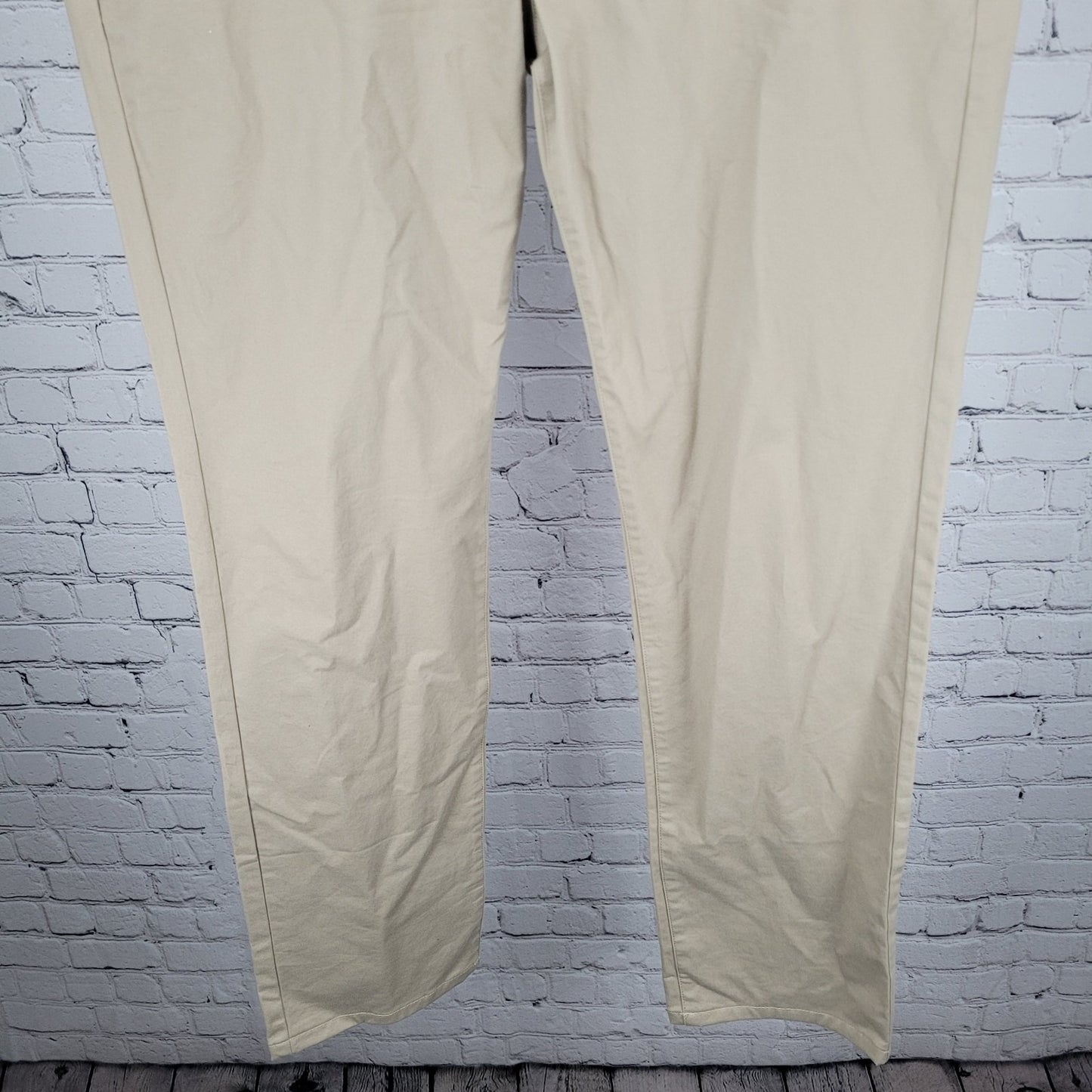 Bonobos Tan Slim Fit Straight Leg Cotton Stretch Chino Pants 35 (35x32)