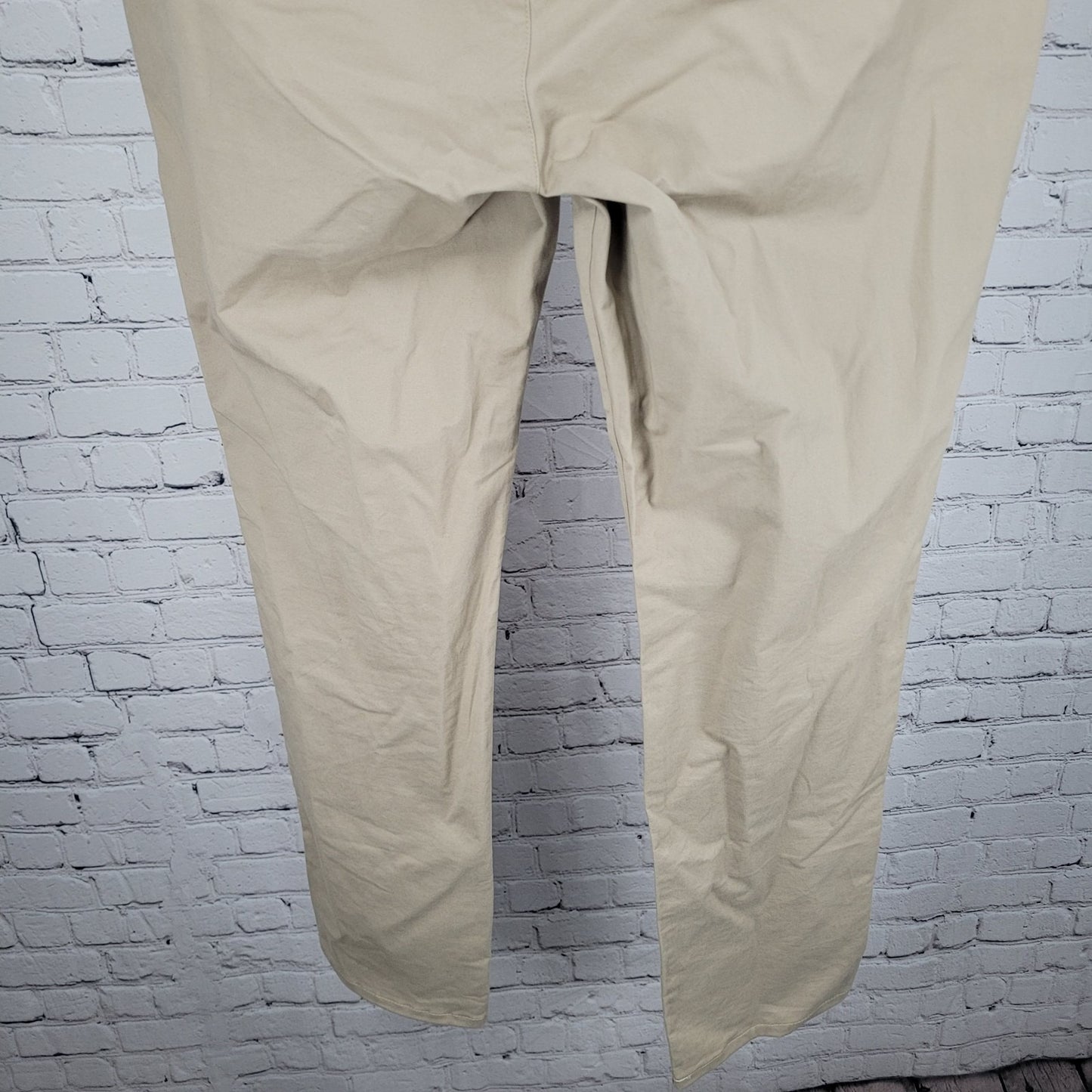 Bonobos Tan Slim Fit Straight Leg Cotton Stretch Chino Pants 35 (35x32)