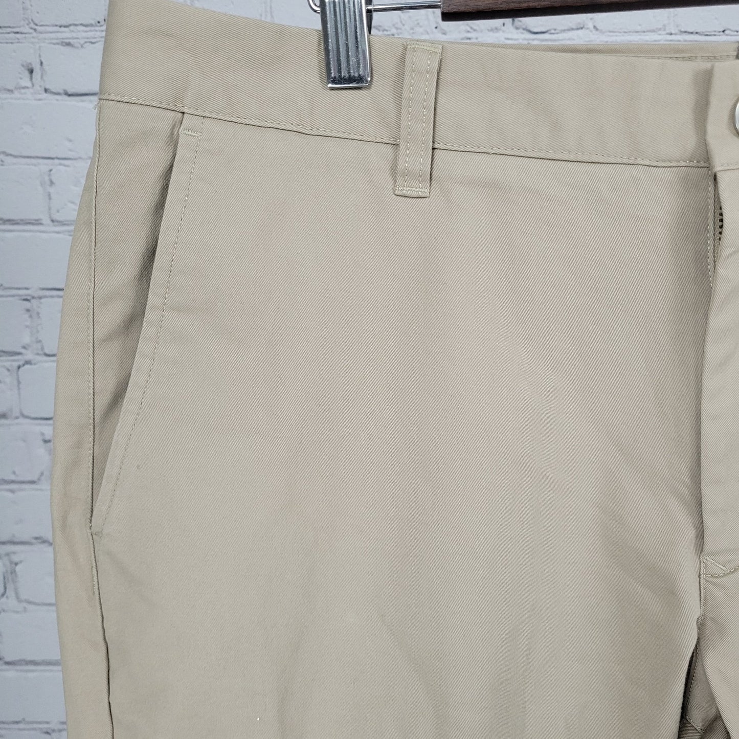 Bonobos Tan Slim Fit Straight Leg Cotton Stretch Chino Pants 35 (35x32)
