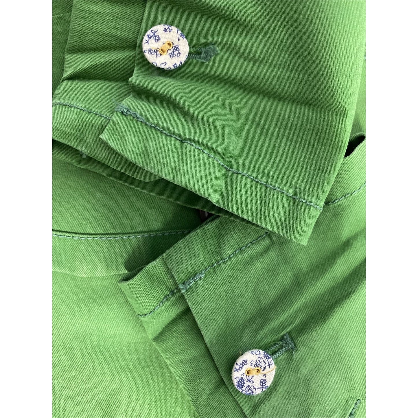 Daughters Of The Liberation Anthropologie Green Peak Lapel 3 Button Jacket XS