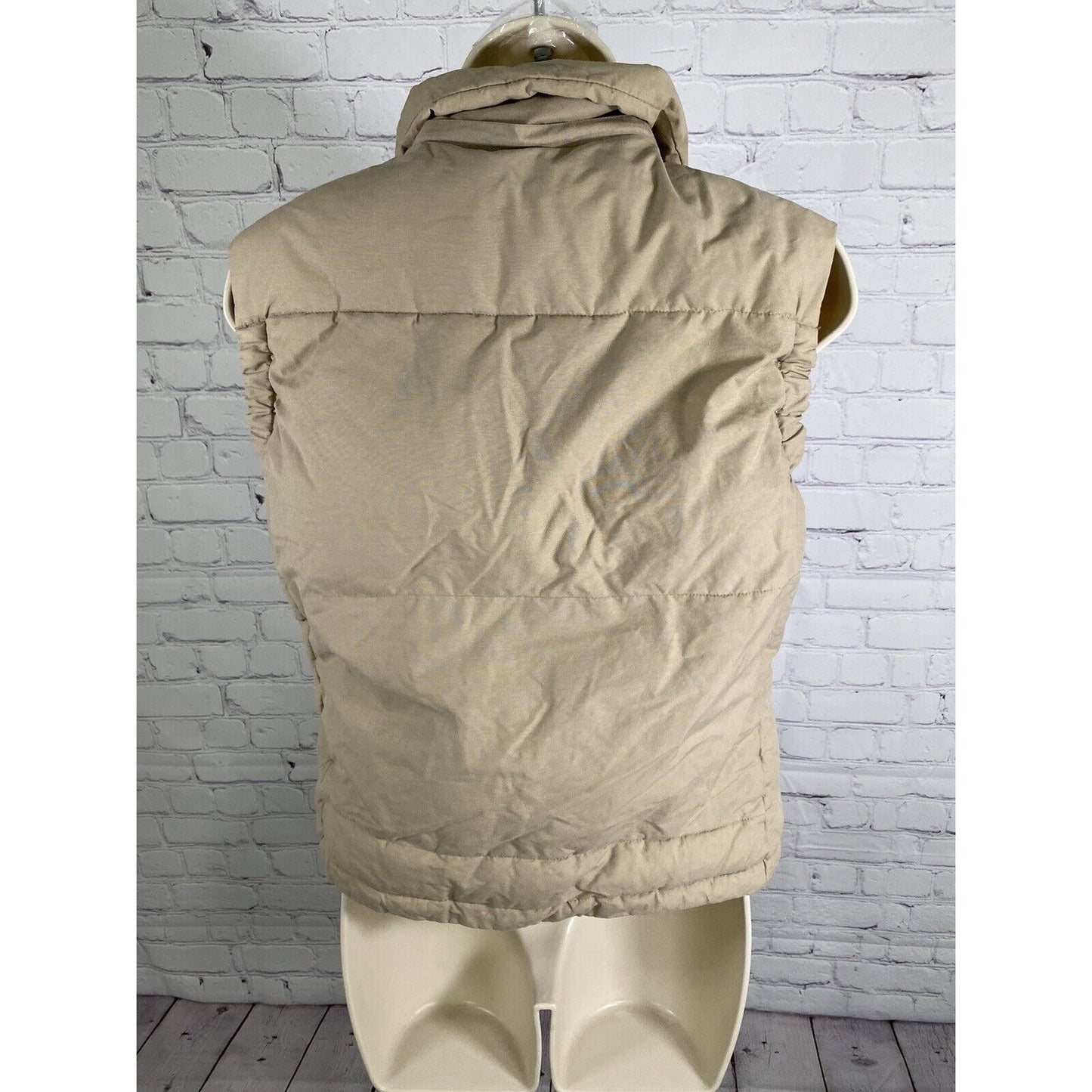 Top Shop Snowear Light Brown Full Zip Snap Close Collared Winter Vest Women’s 6