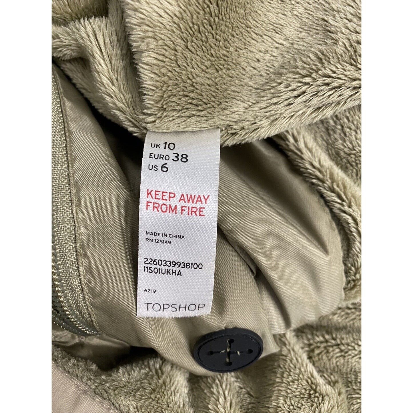 Top Shop Snowear Light Brown Full Zip Snap Close Collared Winter Vest Women’s 6