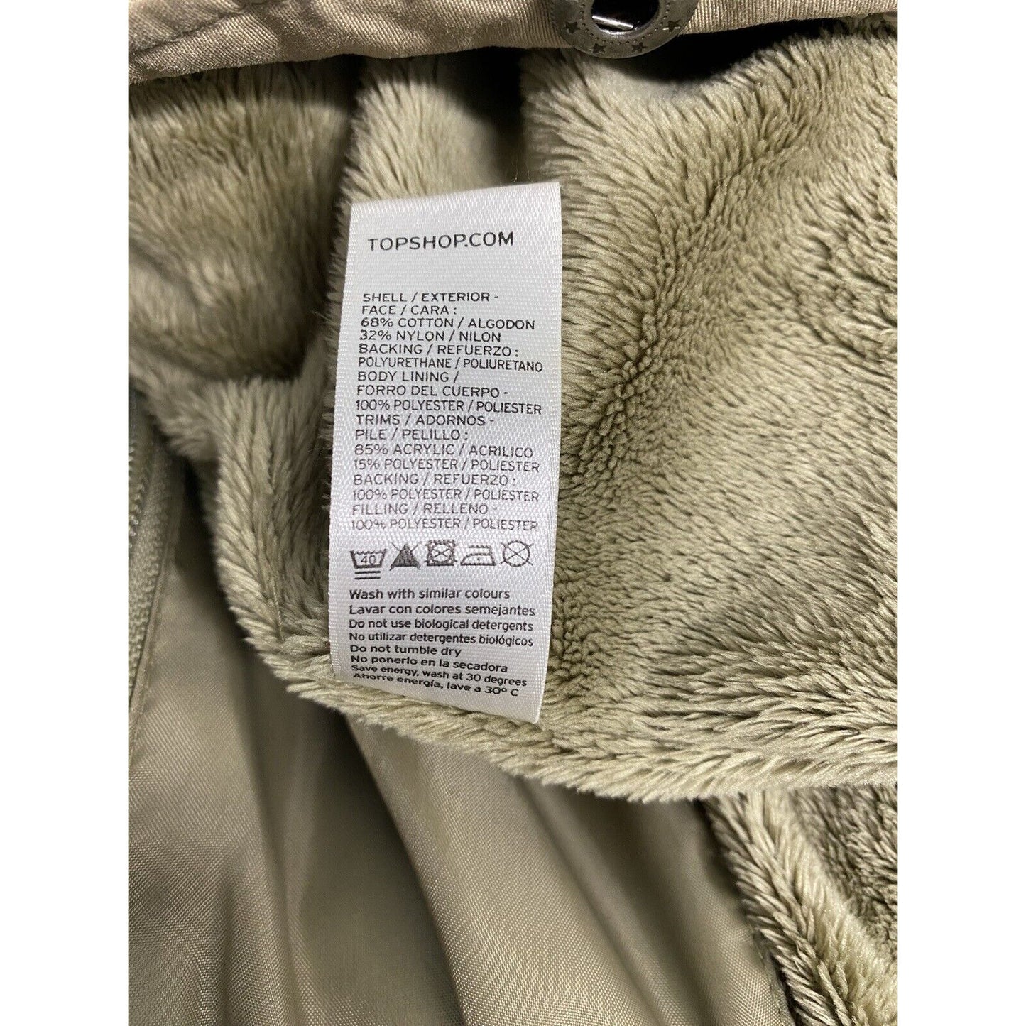 Top Shop Snowear Light Brown Full Zip Snap Close Collared Winter Vest Women’s 6