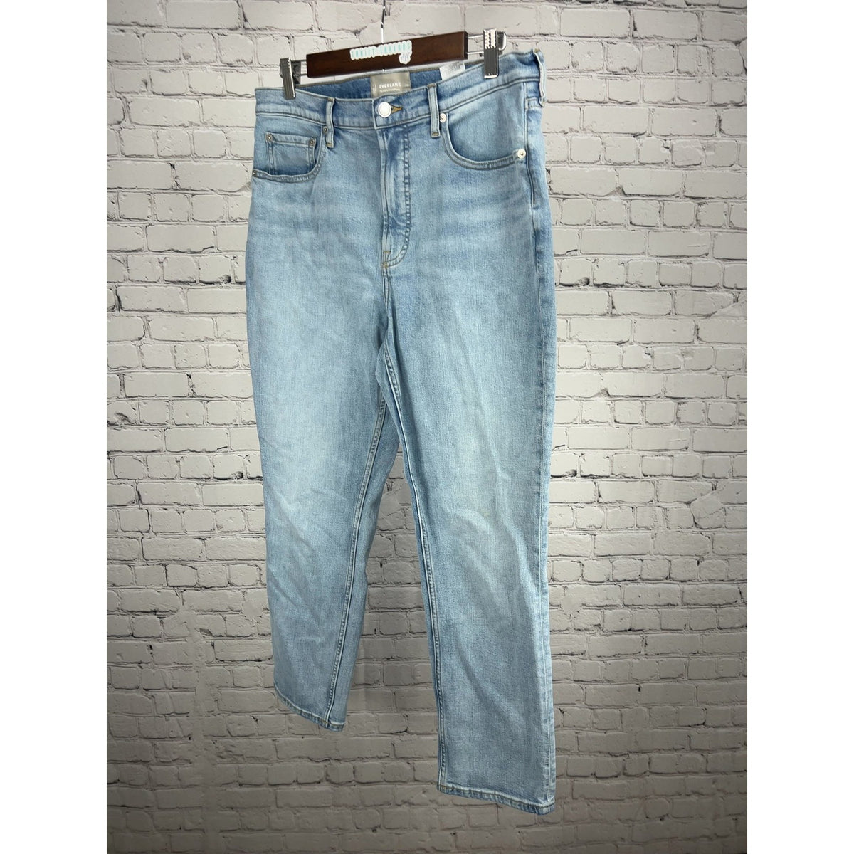 Everlane Cheeky Light Wash High Rise Cropped Women's Denim Jeans 31R (32X27.5)