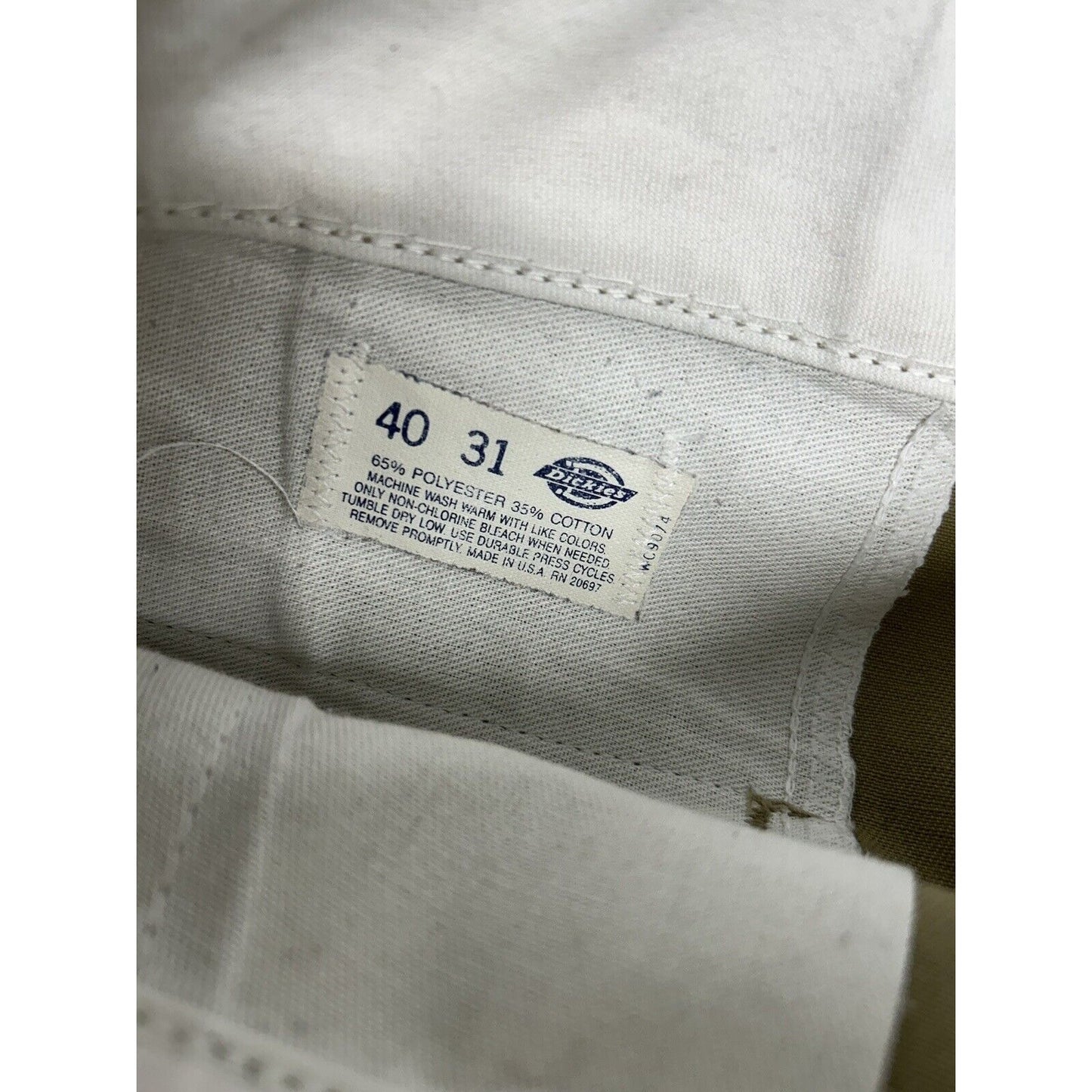 Dickies Straight Leg Beige High Rise Chino Work Pants Men’s 40 (38 x 31)