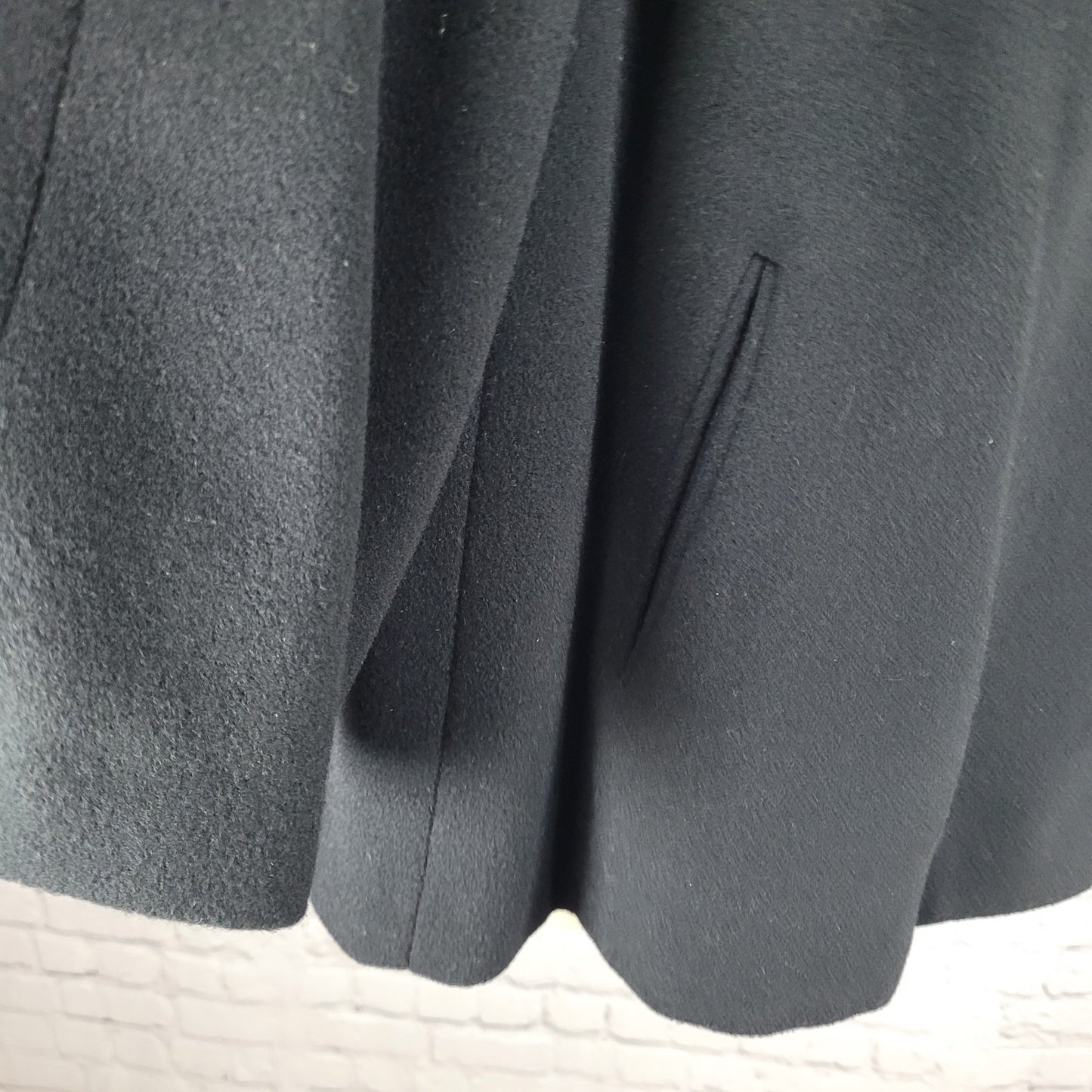 VTG Townley Black 100% Cashmere Shawl Collar Pockets Lined Jacket Size XL