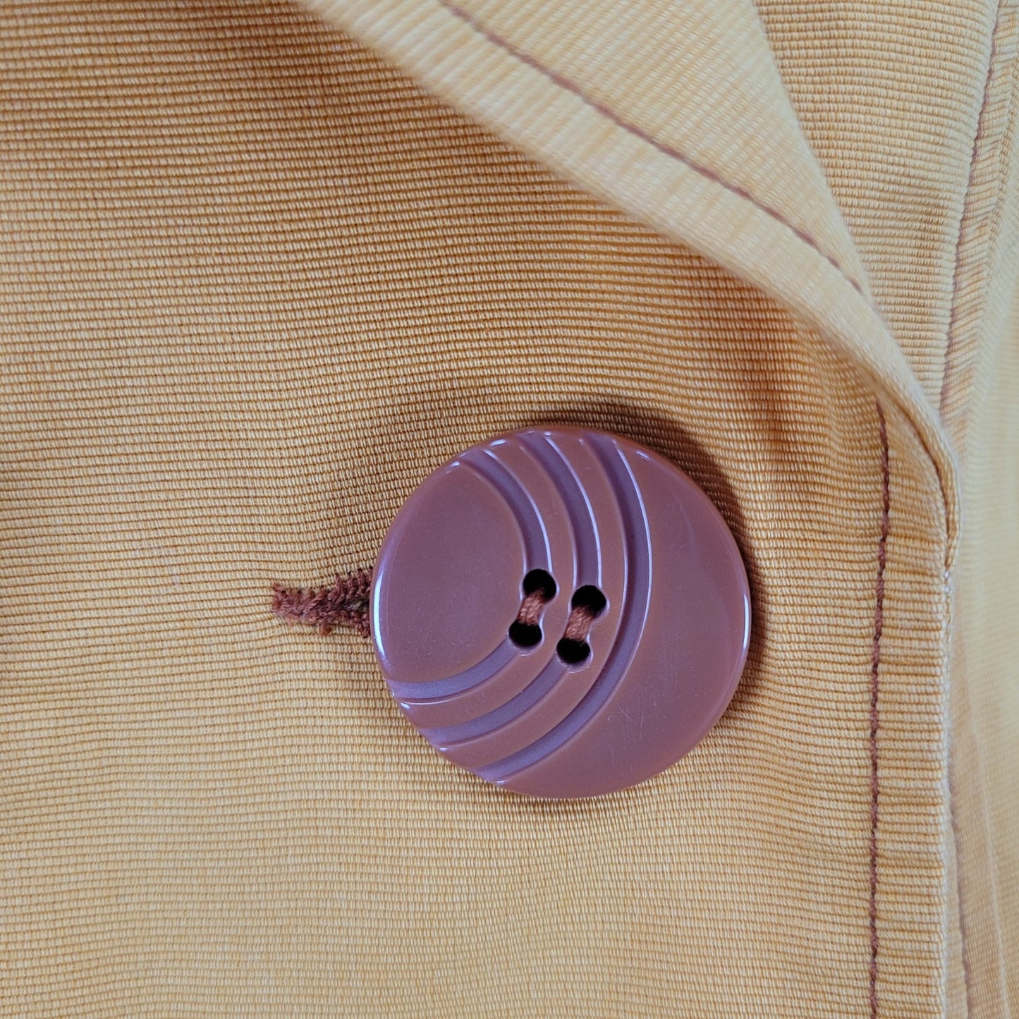 Tulle Anthropologie Yellow Cotton Double Breasted Vented Jacket Size Medium M