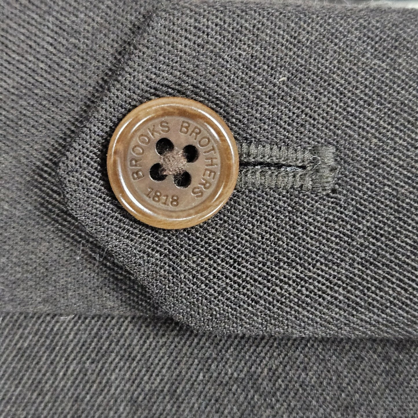 Brooks Brothers Brown Wool Madison 1818 Pleated Dress Pants 40 (38x30) *Hole