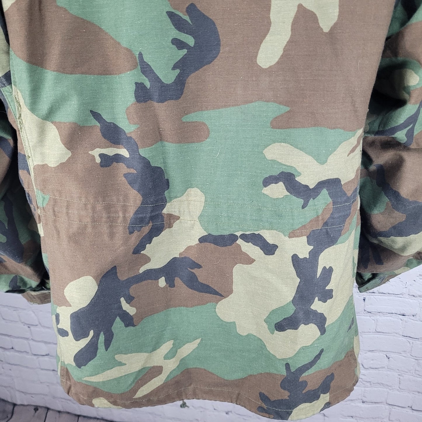 US Army Camo Cold Weather Field Jacket Zip Snap Military Army Medium M