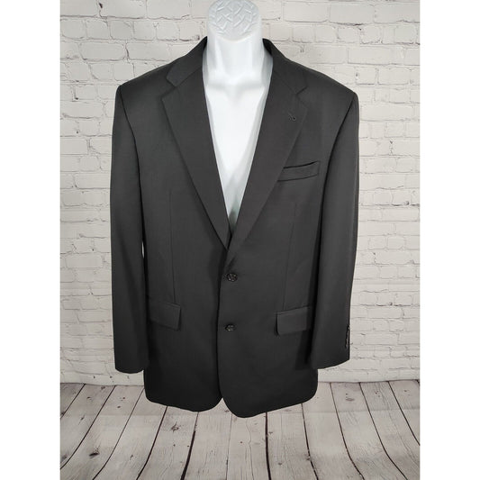 Jos A Bank Dark Navy Pinstripe 2B Signature Suit Single Breasted Blazer 42L